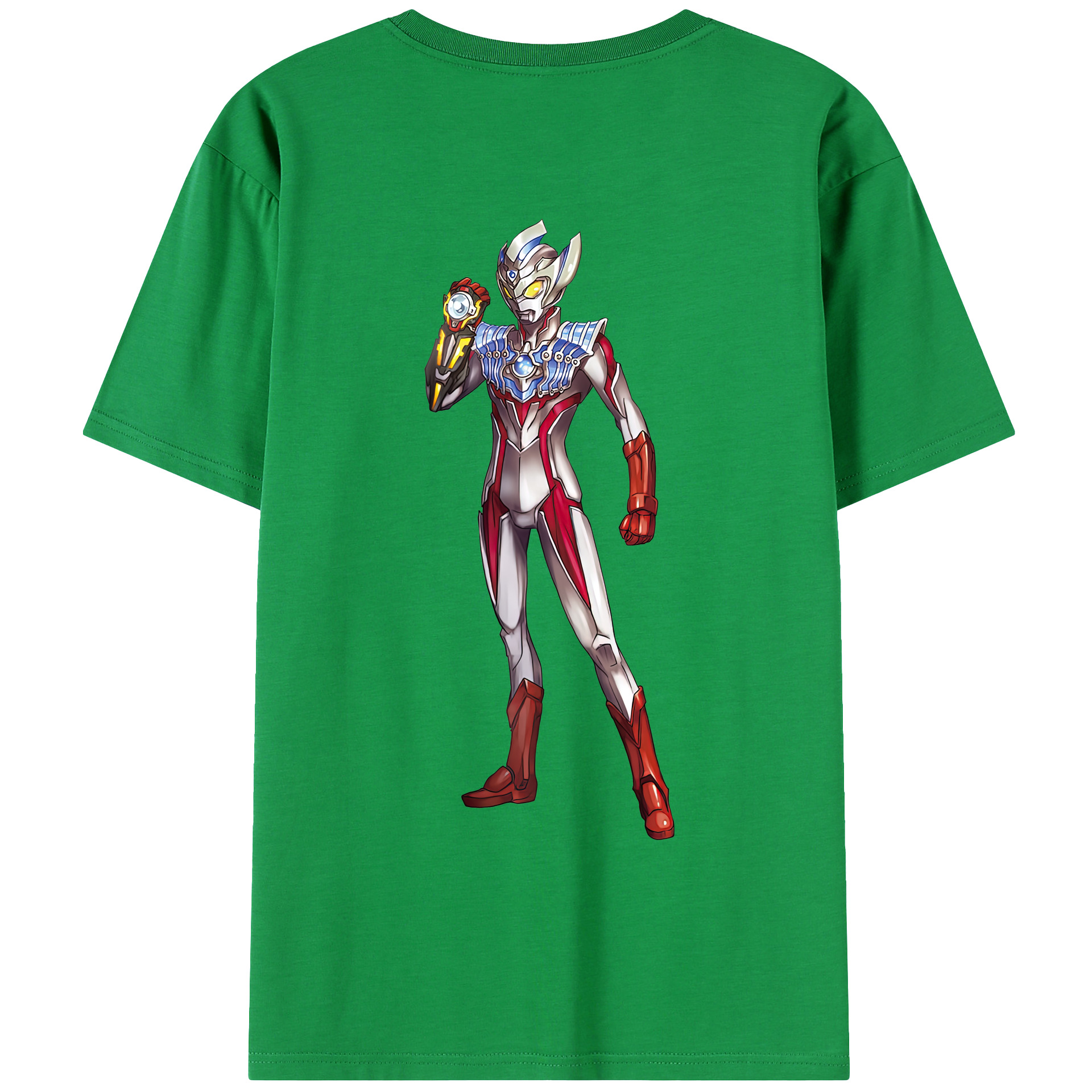 （画像用） ウルトラマン Ultraman 綿100％ メンズ半袖Tシャツ（バックプリント） 通気性