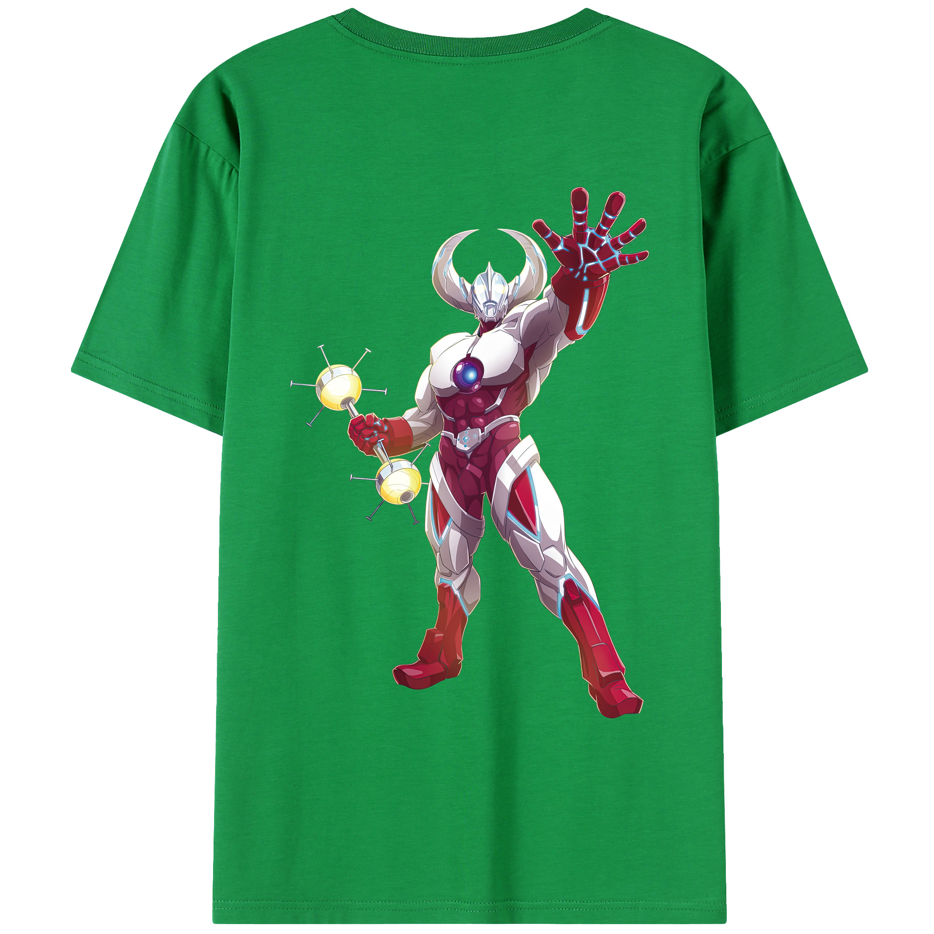 （画像用） ウルトラマン Ultraman 綿100％ メンズ半袖Tシャツ（バックプリント） 通気性