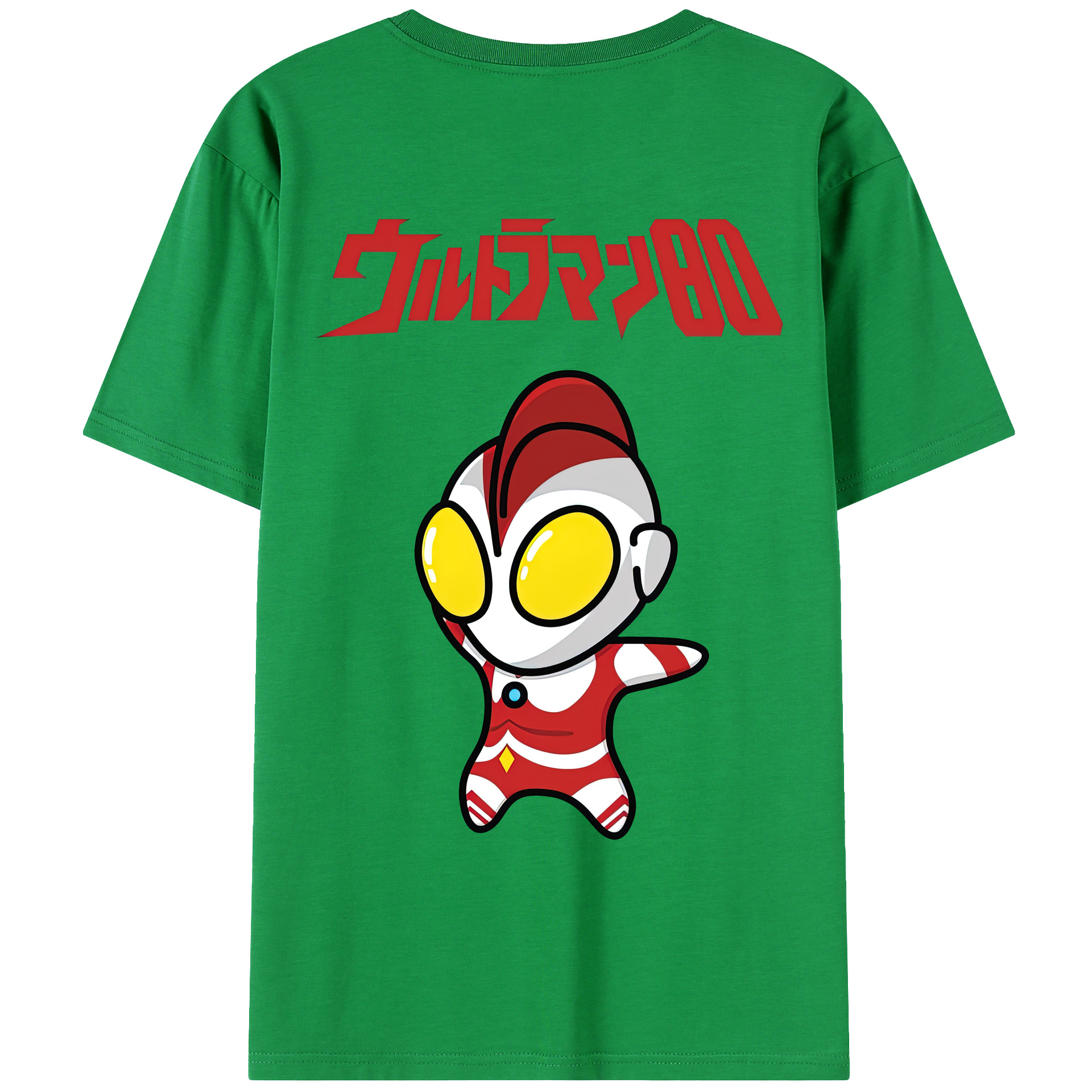（画像用） ウルトラマン Ultraman 綿100％ メンズ半袖Tシャツ（バックプリント） 通気性