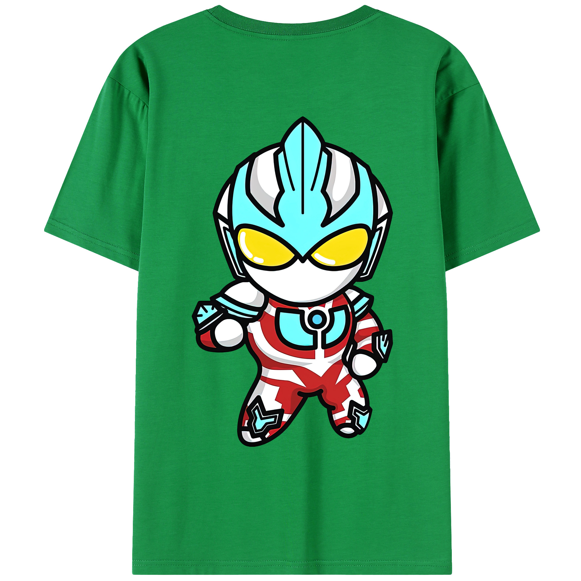 （画像用） ウルトラマン Ultraman 綿100％ メンズ半袖Tシャツ（バックプリント） 通気性