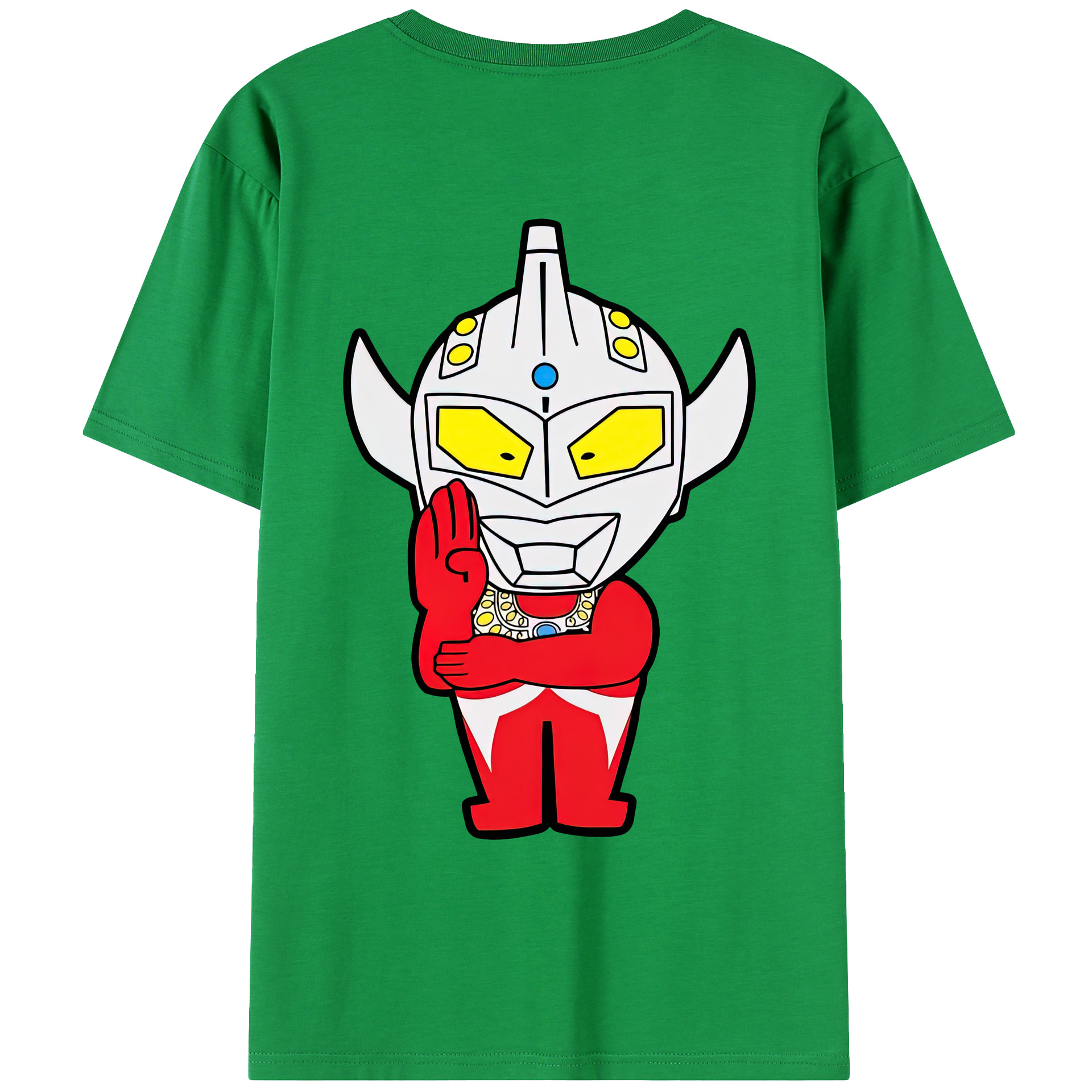 （画像用） ウルトラマン Ultraman 綿100％ メンズ半袖Tシャツ（バックプリント） 通気性