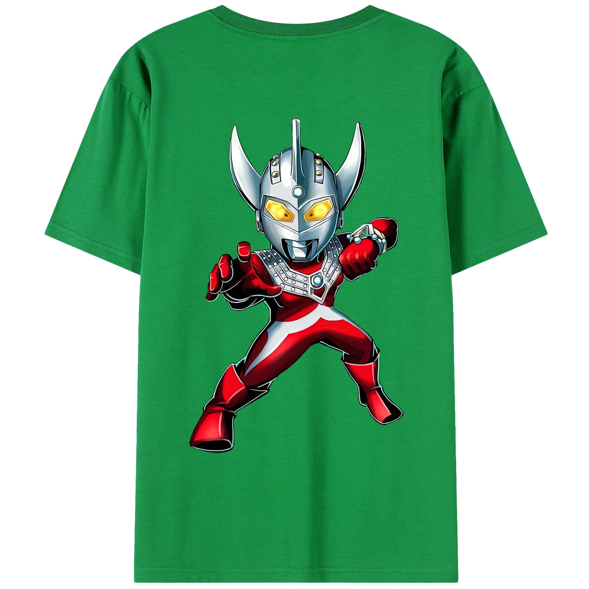 （画像用） ウルトラマン Ultraman 綿100％ メンズ半袖Tシャツ（バックプリント） 通気性
