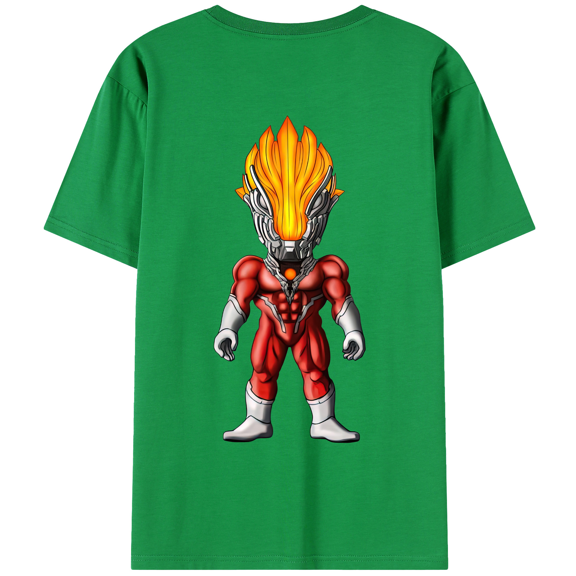 （画像用） ウルトラマン Ultraman 綿100％ メンズ半袖Tシャツ（バックプリント） 通気性