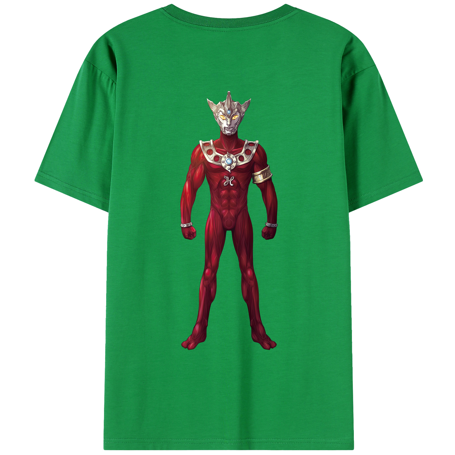 （画像用） ウルトラマン Ultraman 綿100％ メンズ半袖Tシャツ（バックプリント） 通気性
