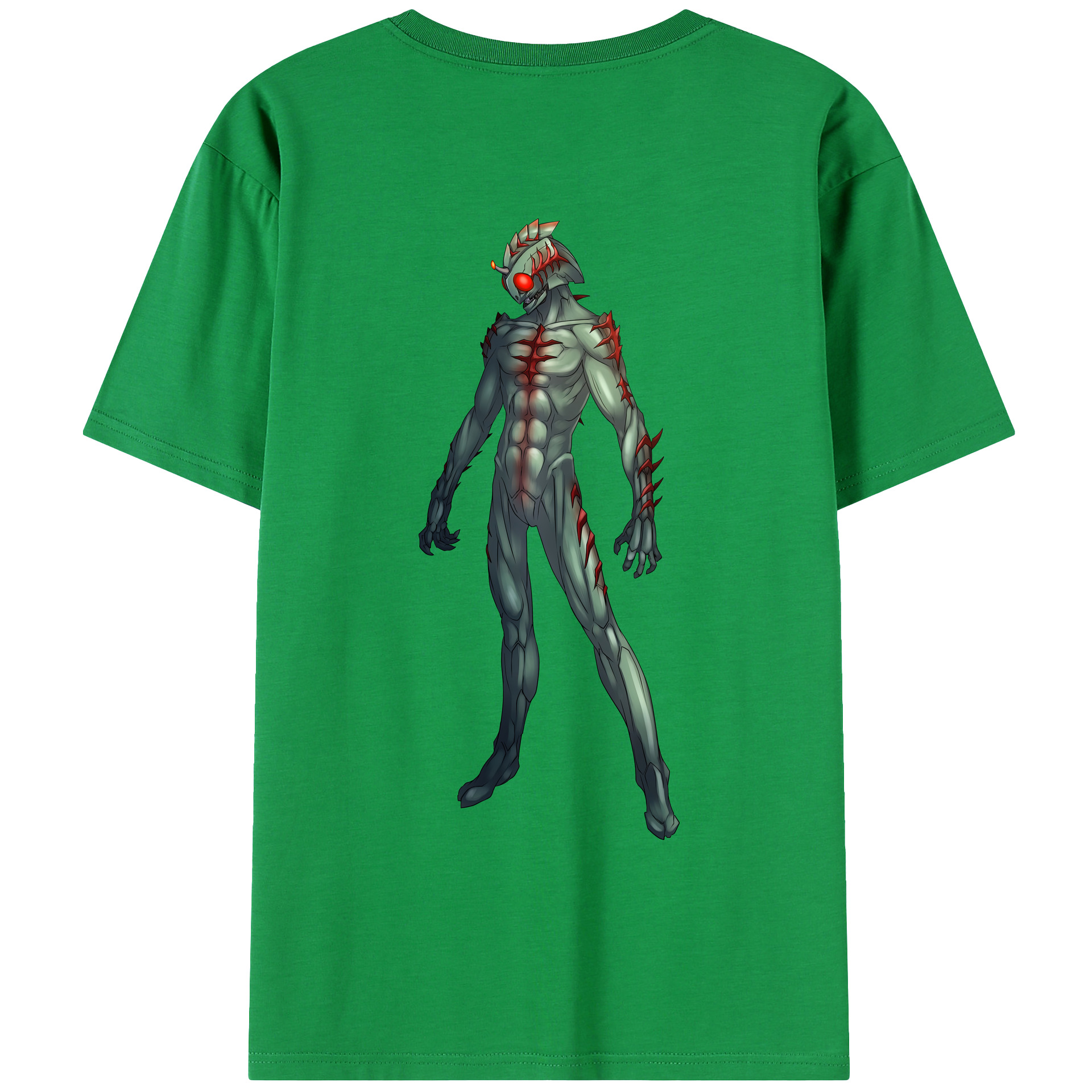 （画像用） ウルトラマン Ultraman 綿100％ メンズ半袖Tシャツ（バックプリント） 通気性