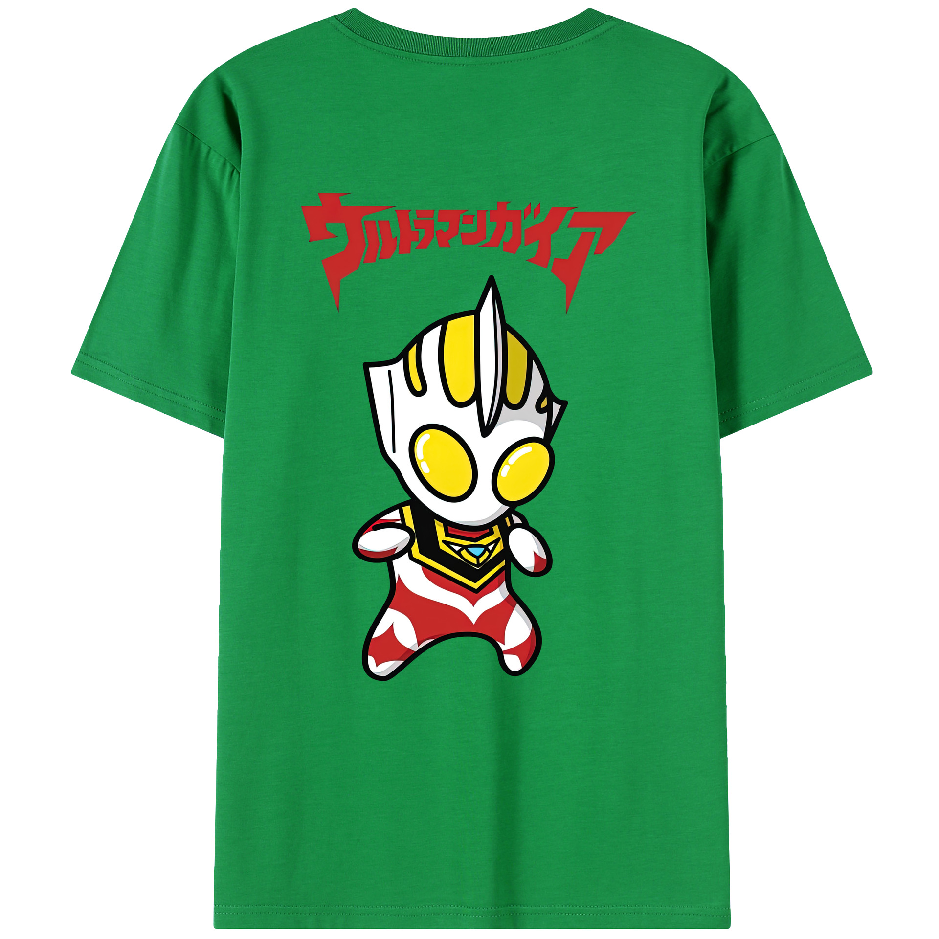 （画像用） ウルトラマン Ultraman 綿100％ メンズ半袖Tシャツ（バックプリント） 通気性