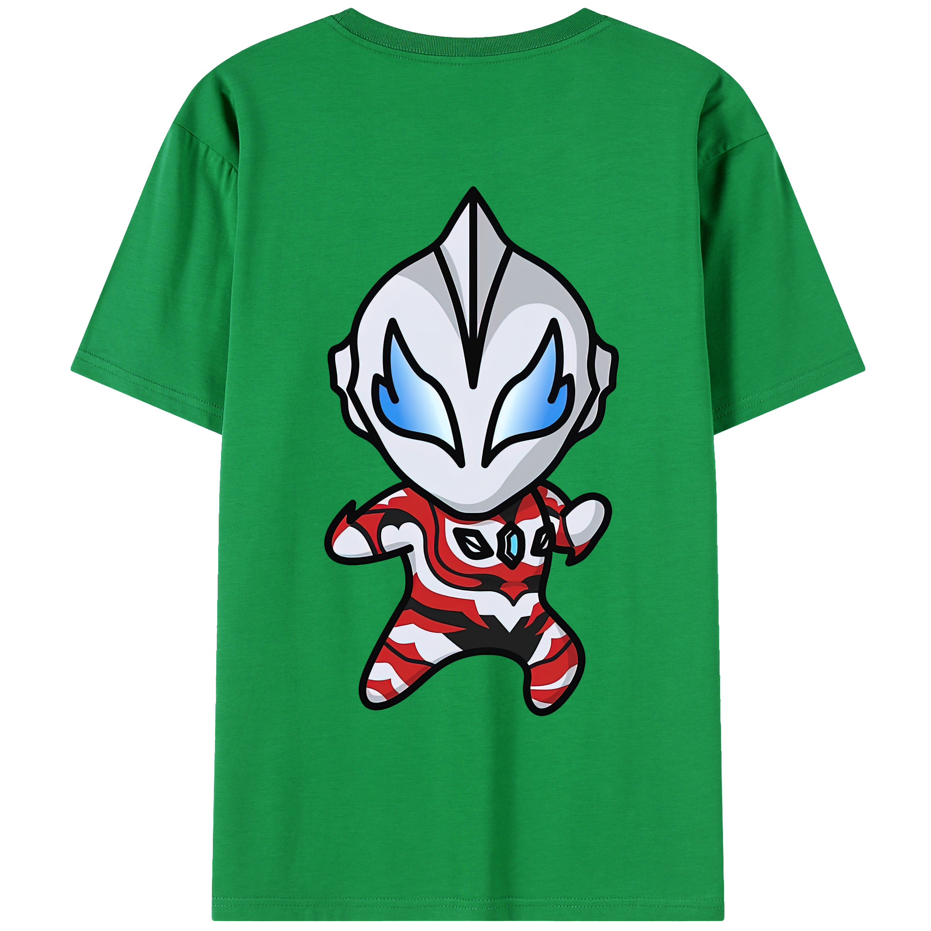（画像用） ウルトラマン Ultraman 綿100％ メンズ半袖Tシャツ（バックプリント） 通気性