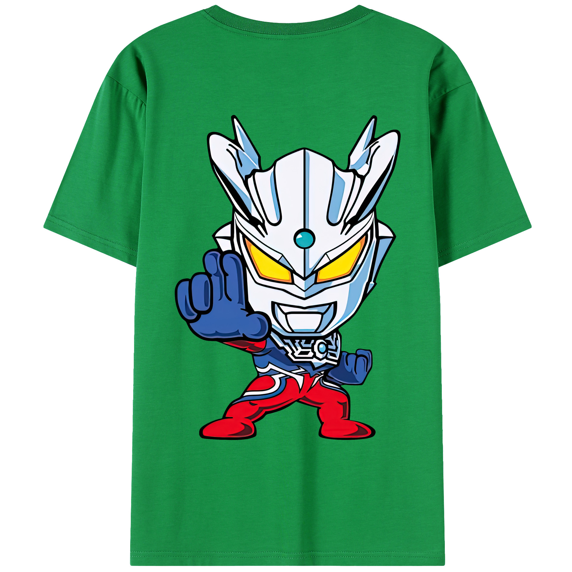 （画像用） ウルトラマン Ultraman 綿100％ メンズ半袖Tシャツ（バックプリント） 通気性