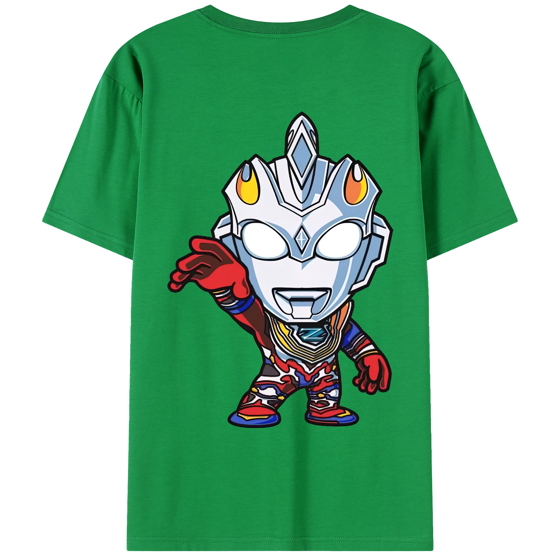 （画像用） ウルトラマン Ultraman 綿100％ メンズ半袖Tシャツ（バックプリント） 通気性