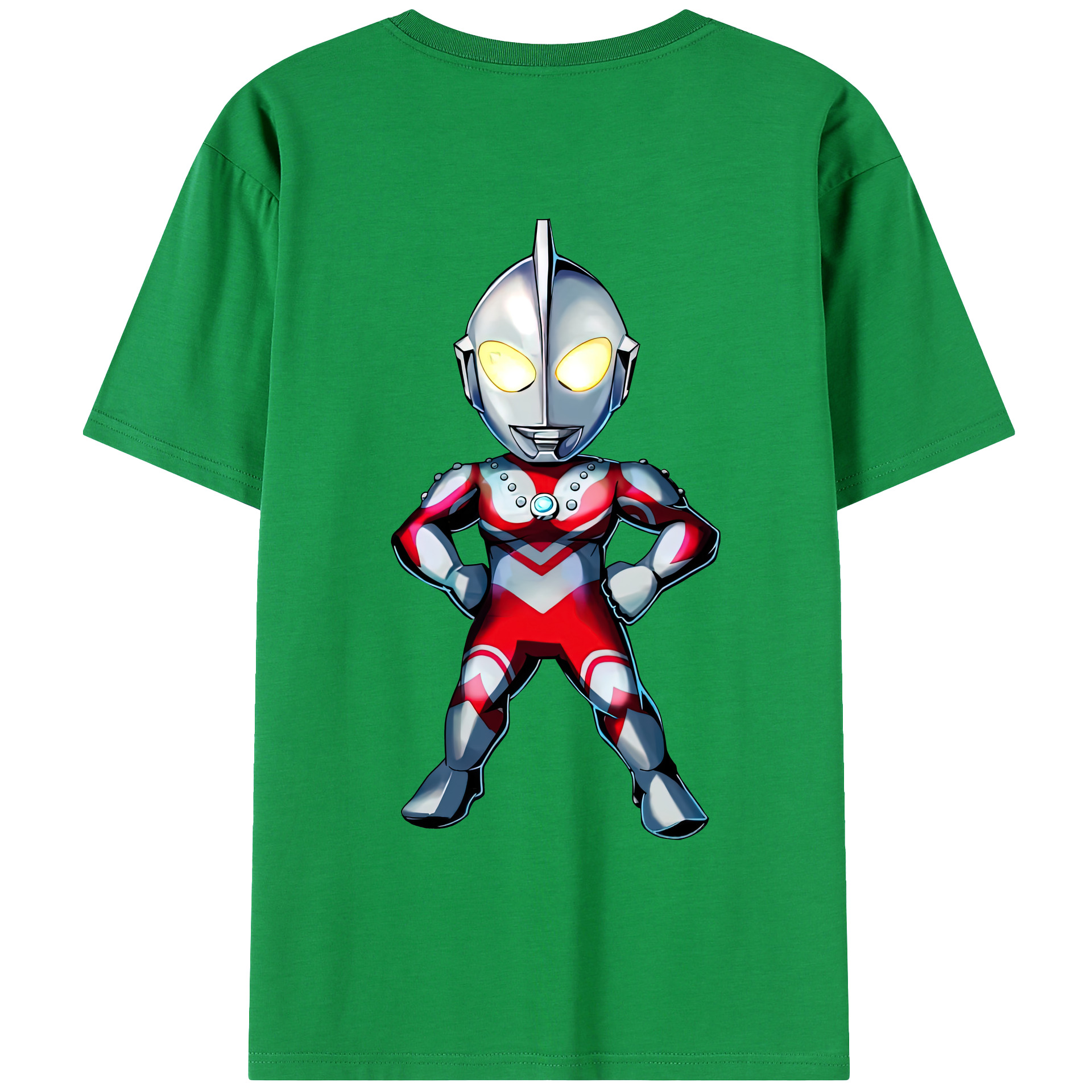 （画像用） ウルトラマン Ultraman 綿100％ メンズ半袖Tシャツ（バックプリント） 通気性
