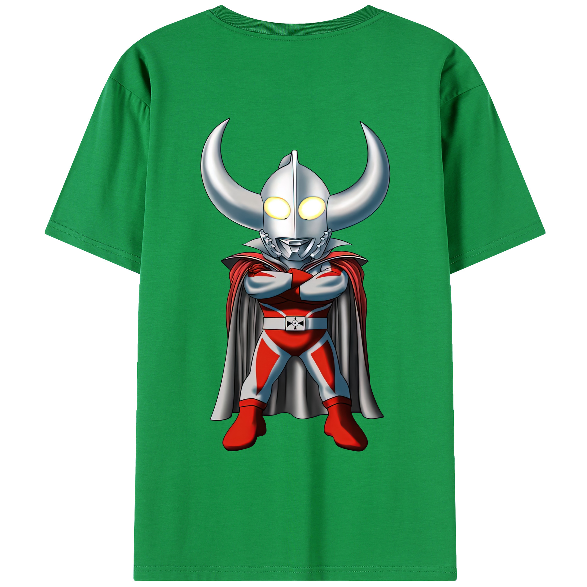 （画像用） ウルトラマン Ultraman 綿100％ メンズ半袖Tシャツ（バックプリント） 通気性