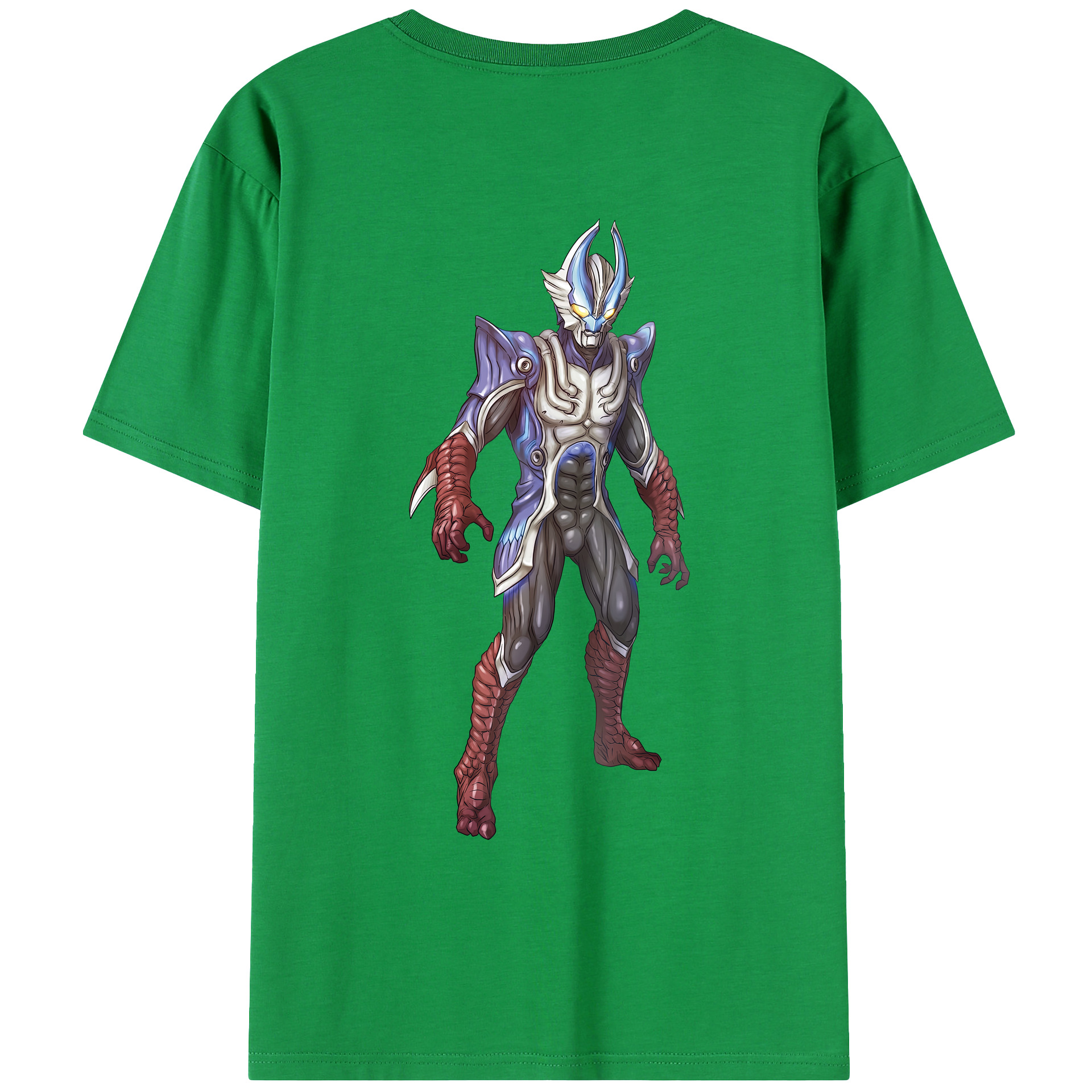 （画像用） ウルトラマン Ultraman 綿100％ メンズ半袖Tシャツ（バックプリント） 通気性