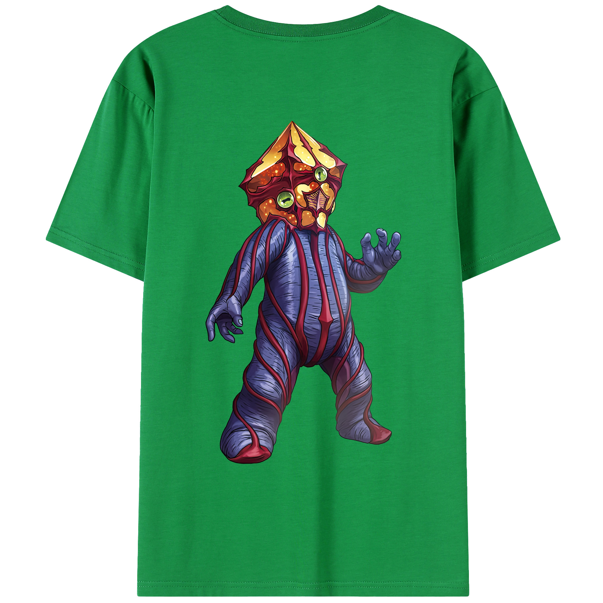 （画像用） ウルトラマン Ultraman 綿100％ メンズ半袖Tシャツ（バックプリント） 通気性