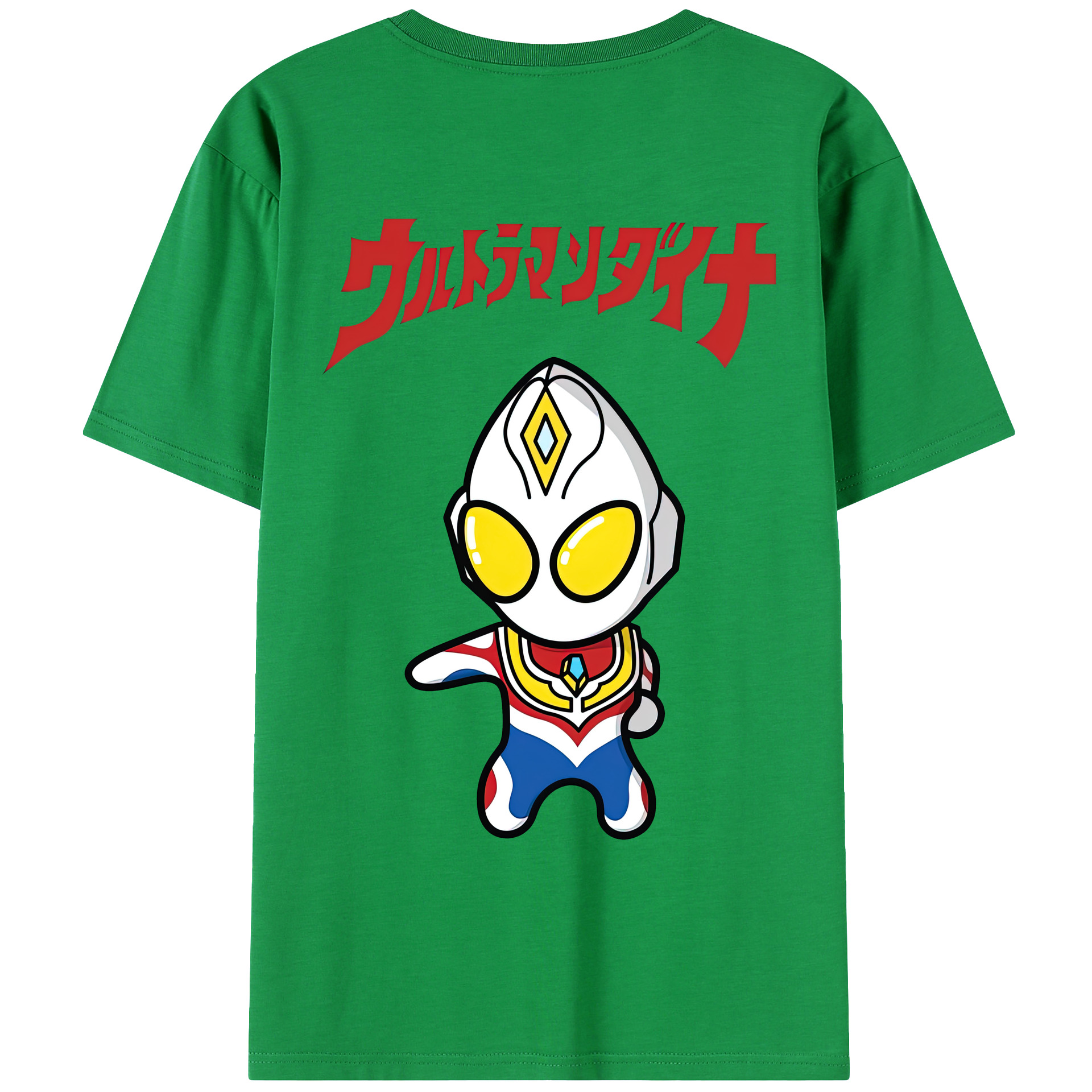 （画像用） ウルトラマン Ultraman 綿100％ メンズ半袖Tシャツ（バックプリント） 通気性
