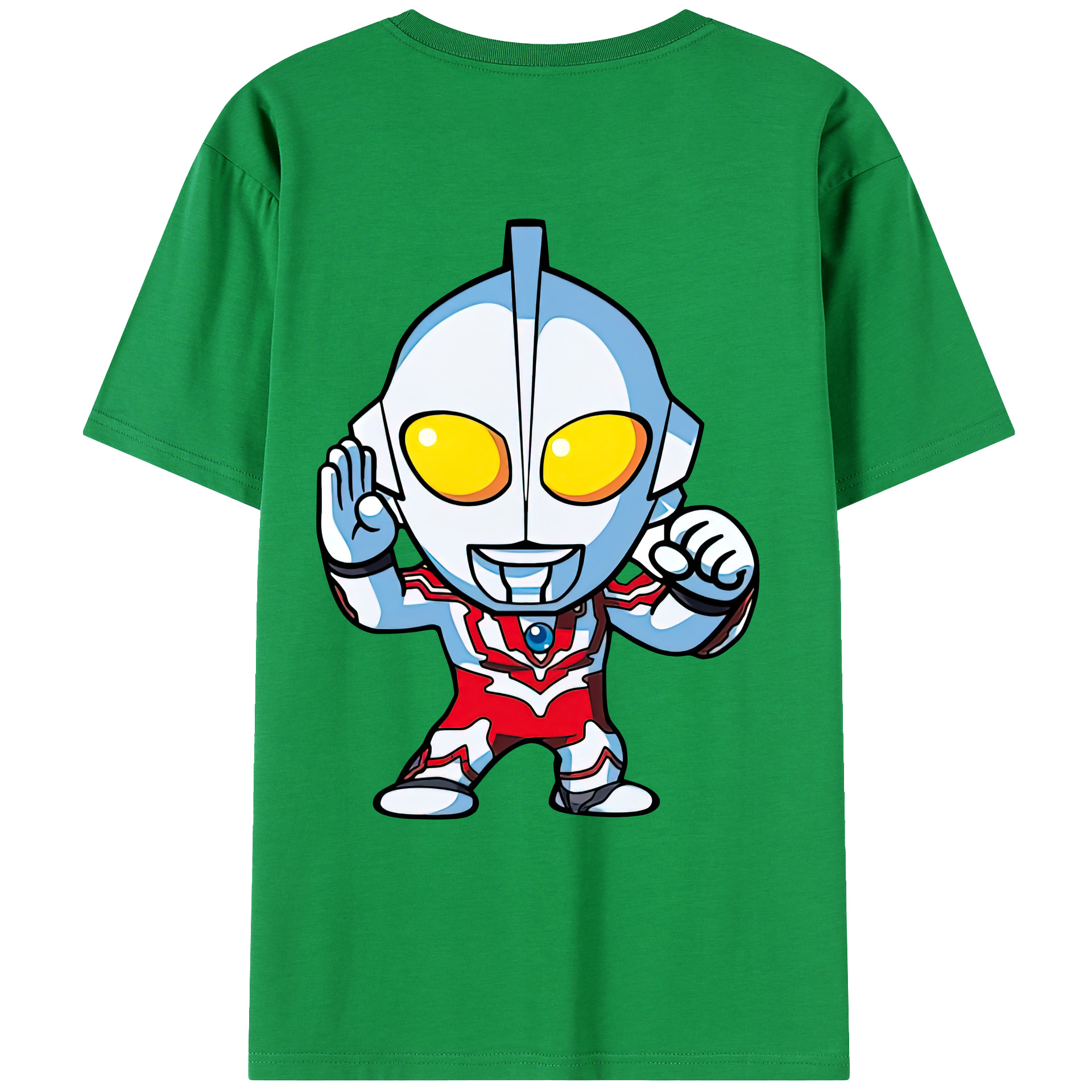 （画像用） ウルトラマン Ultraman 綿100％ メンズ半袖Tシャツ（バックプリント） 通気性
