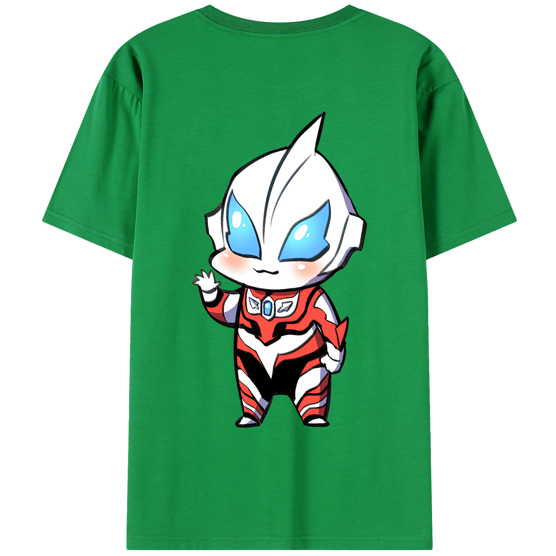 （画像用） ウルトラマン Ultraman 綿100％ メンズ半袖Tシャツ（バックプリント） 通気性