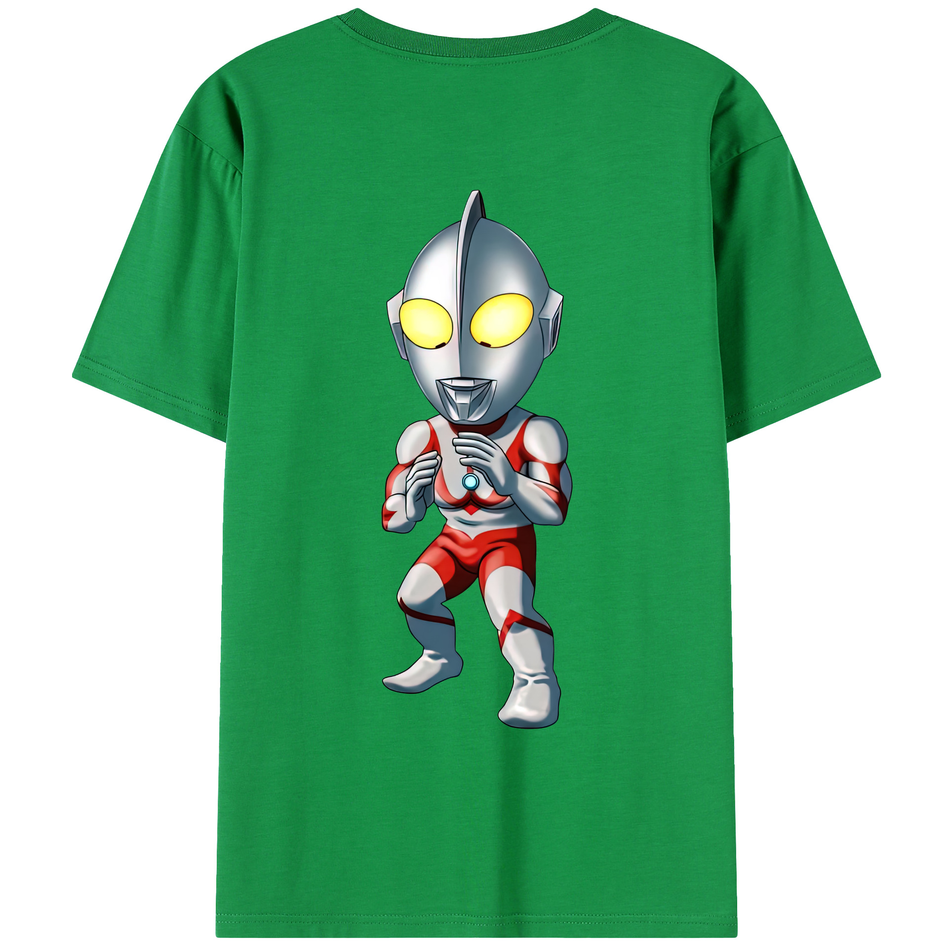 （画像用） ウルトラマン Ultraman 綿100％ メンズ半袖Tシャツ（バックプリント） 通気性