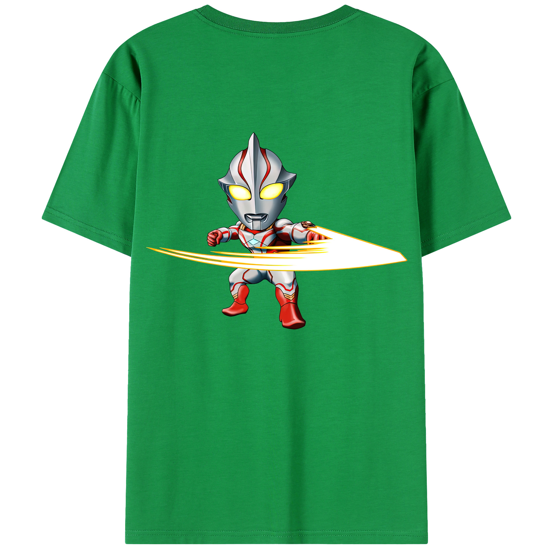 （画像用） ウルトラマン Ultraman 綿100％ メンズ半袖Tシャツ（バックプリント） 通気性