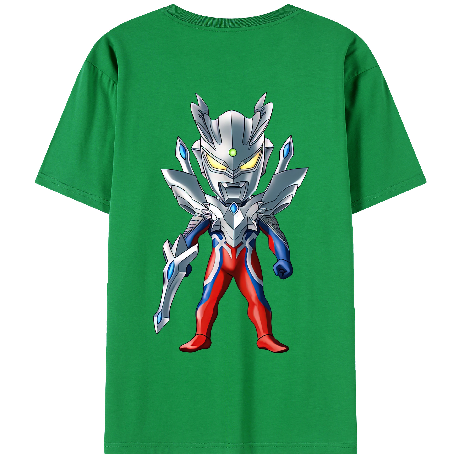 （画像用） ウルトラマン Ultraman 綿100％ メンズ半袖Tシャツ（バックプリント） 通気性