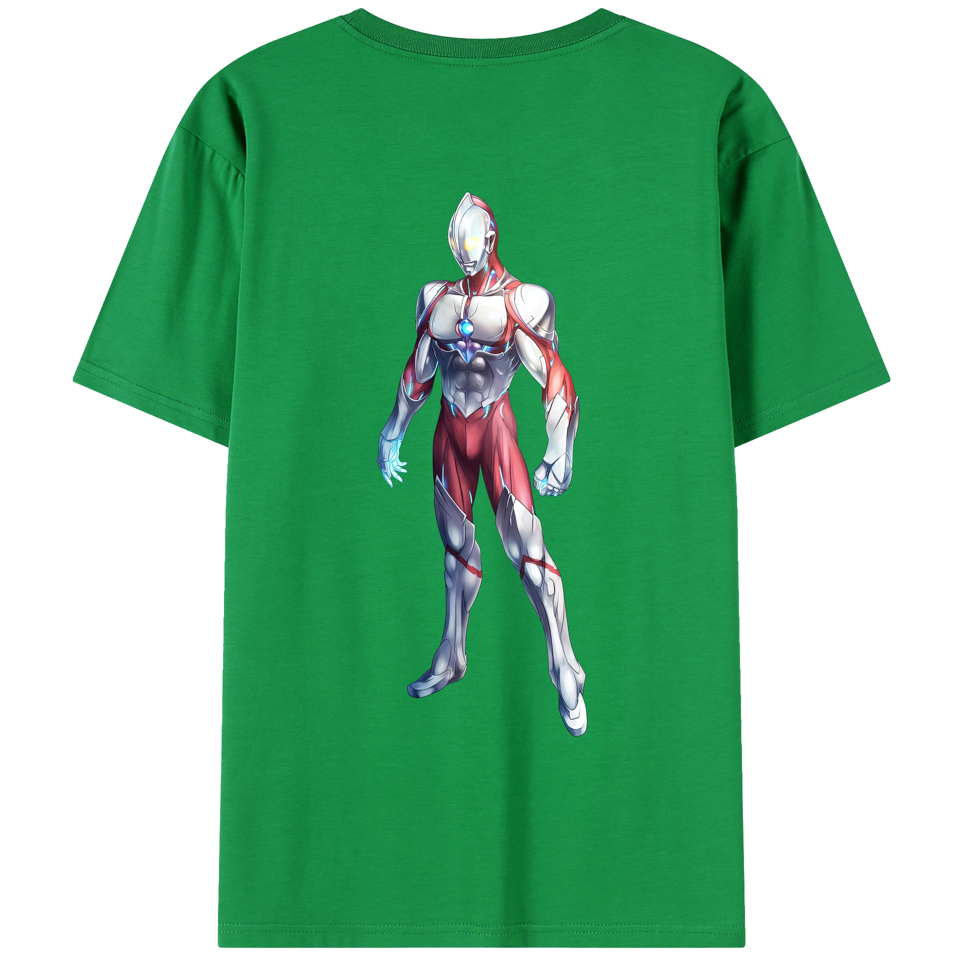 （画像用） ウルトラマン Ultraman 綿100％ メンズ半袖Tシャツ（バックプリント） 通気性