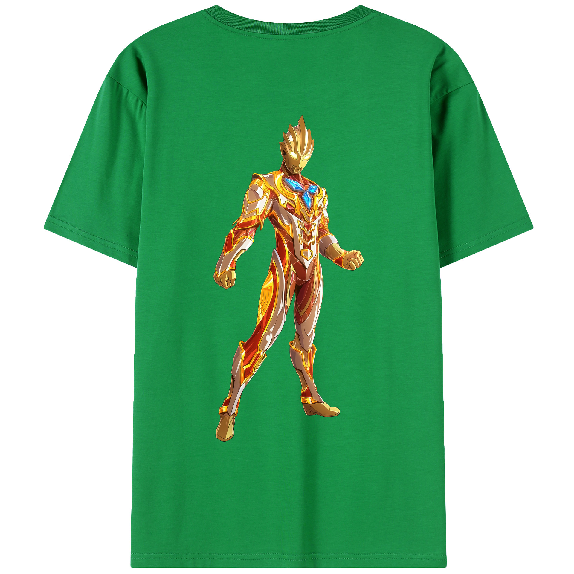 （画像用） ウルトラマン Ultraman 綿100％ メンズ半袖Tシャツ（バックプリント） 通気性