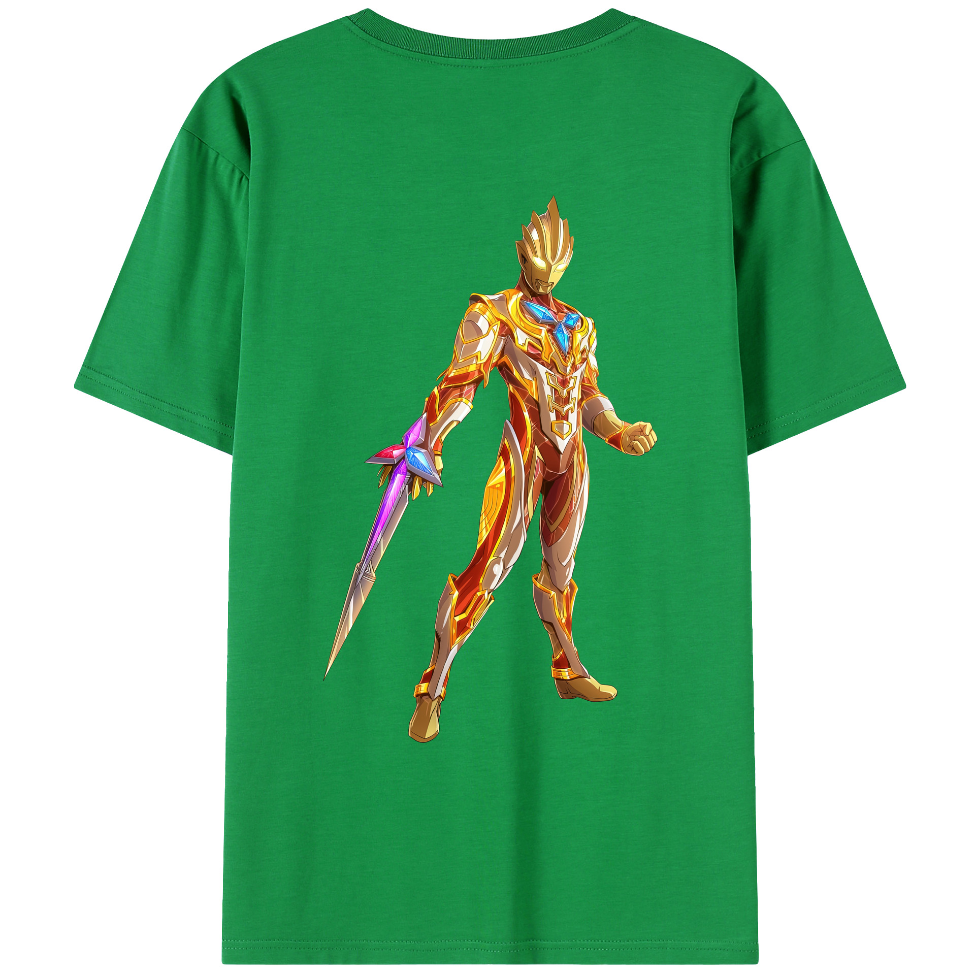 （画像用） ウルトラマン Ultraman 綿100％ メンズ半袖Tシャツ（バックプリント） 通気性