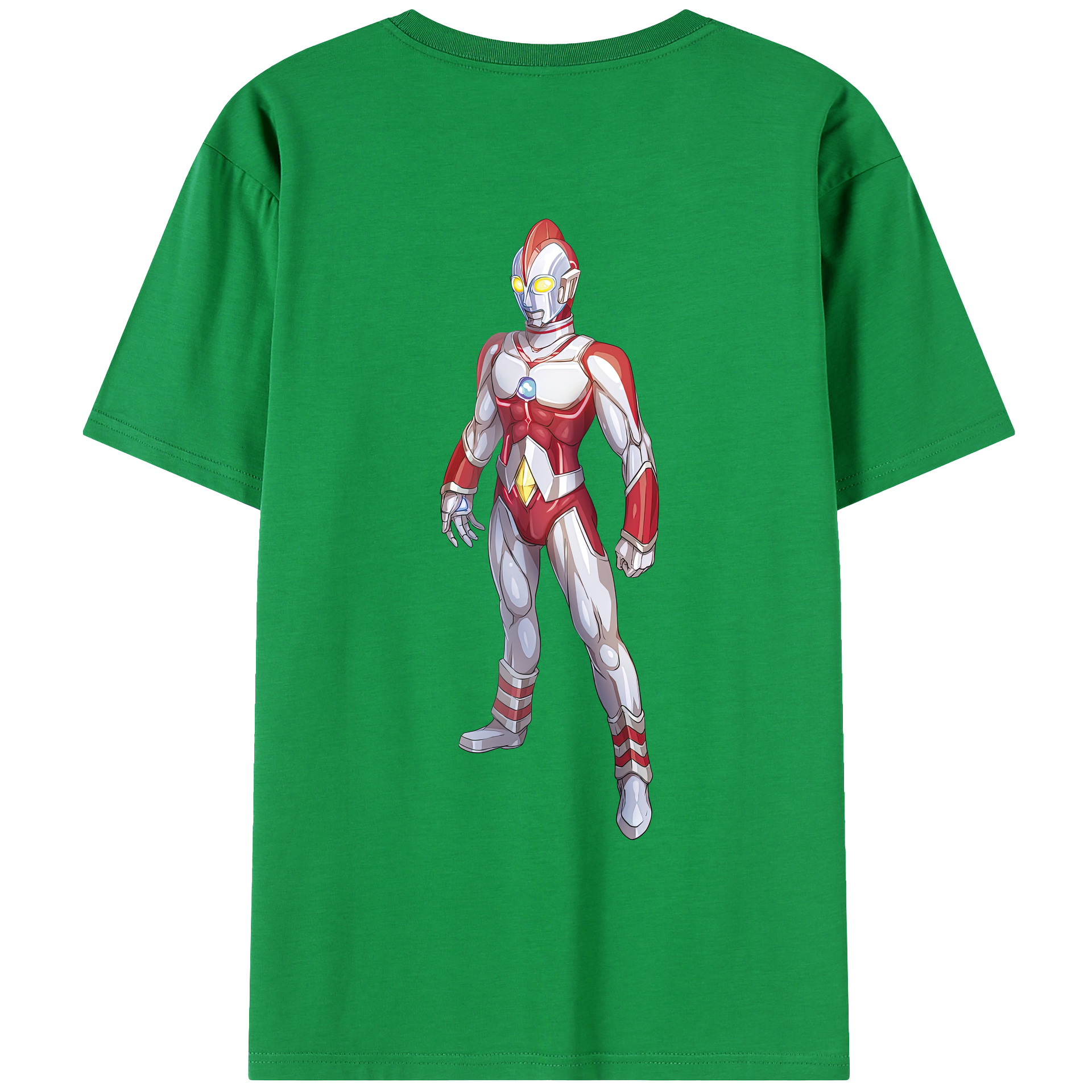 （画像用） ウルトラマン Ultraman 綿100％ メンズ半袖Tシャツ（バックプリント） 通気性