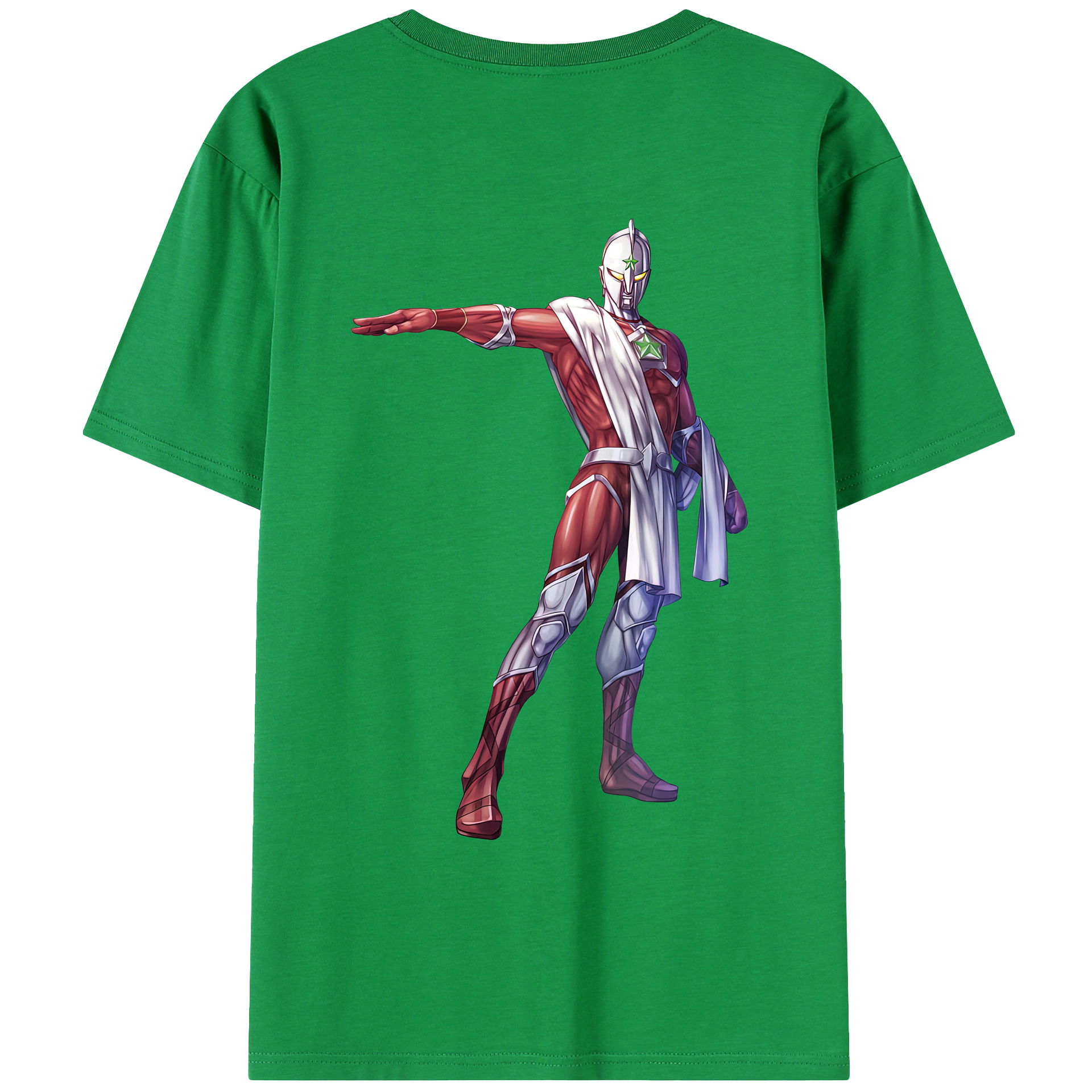 （画像用） ウルトラマン Ultraman 綿100％ メンズ半袖Tシャツ（バックプリント） 通気性
