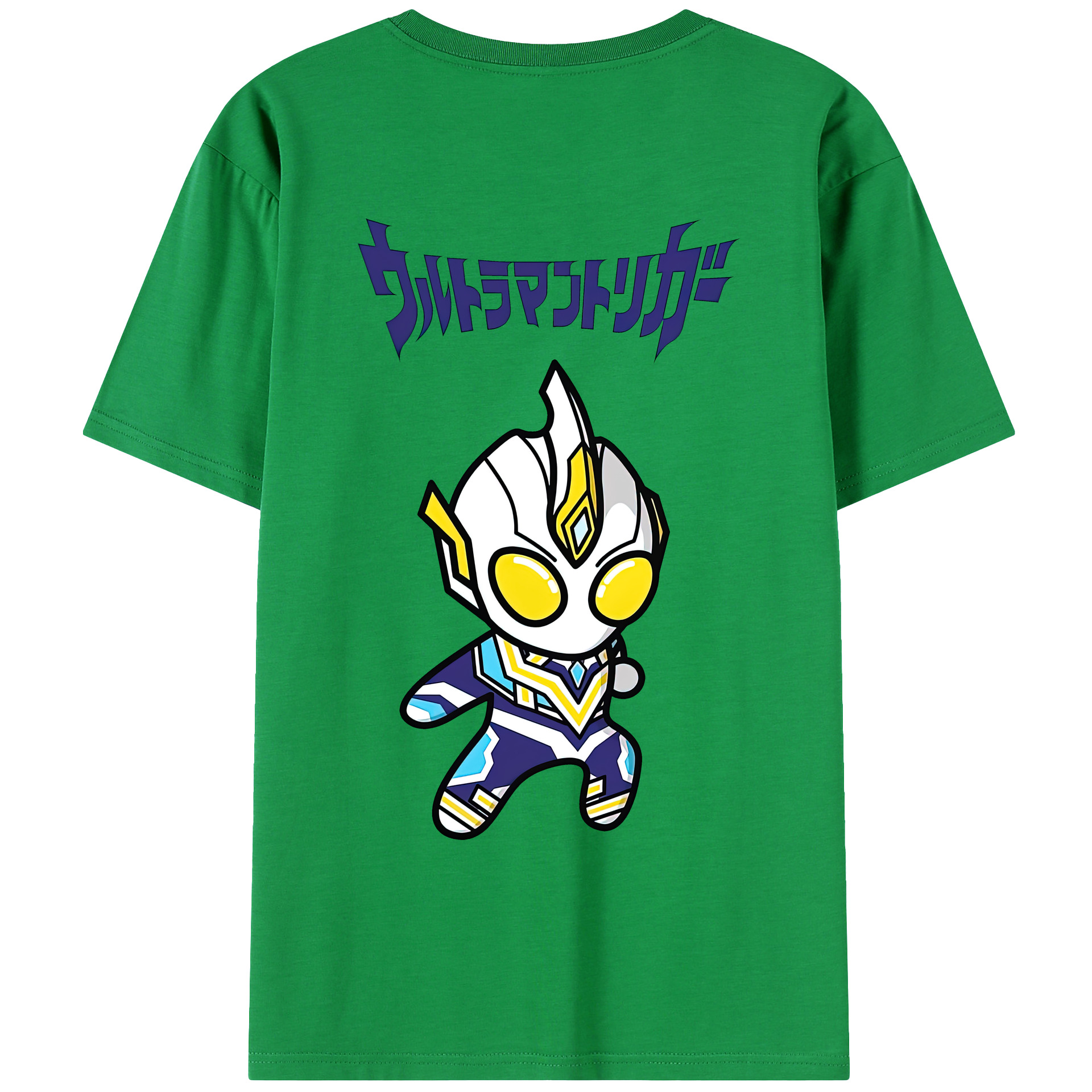 （画像用） ウルトラマン Ultraman 綿100％ メンズ半袖Tシャツ（バックプリント） 通気性