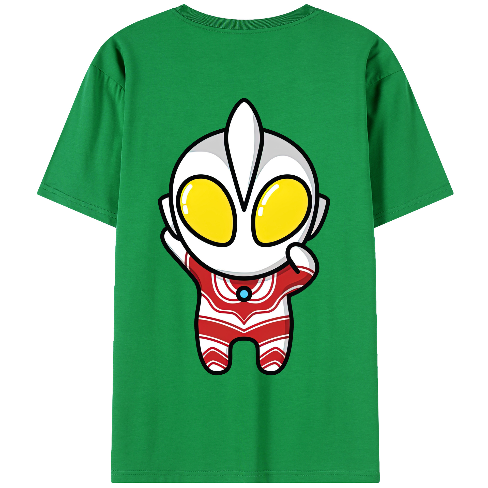 （画像用） ウルトラマン Ultraman 綿100％ メンズ半袖Tシャツ（バックプリント） 通気性