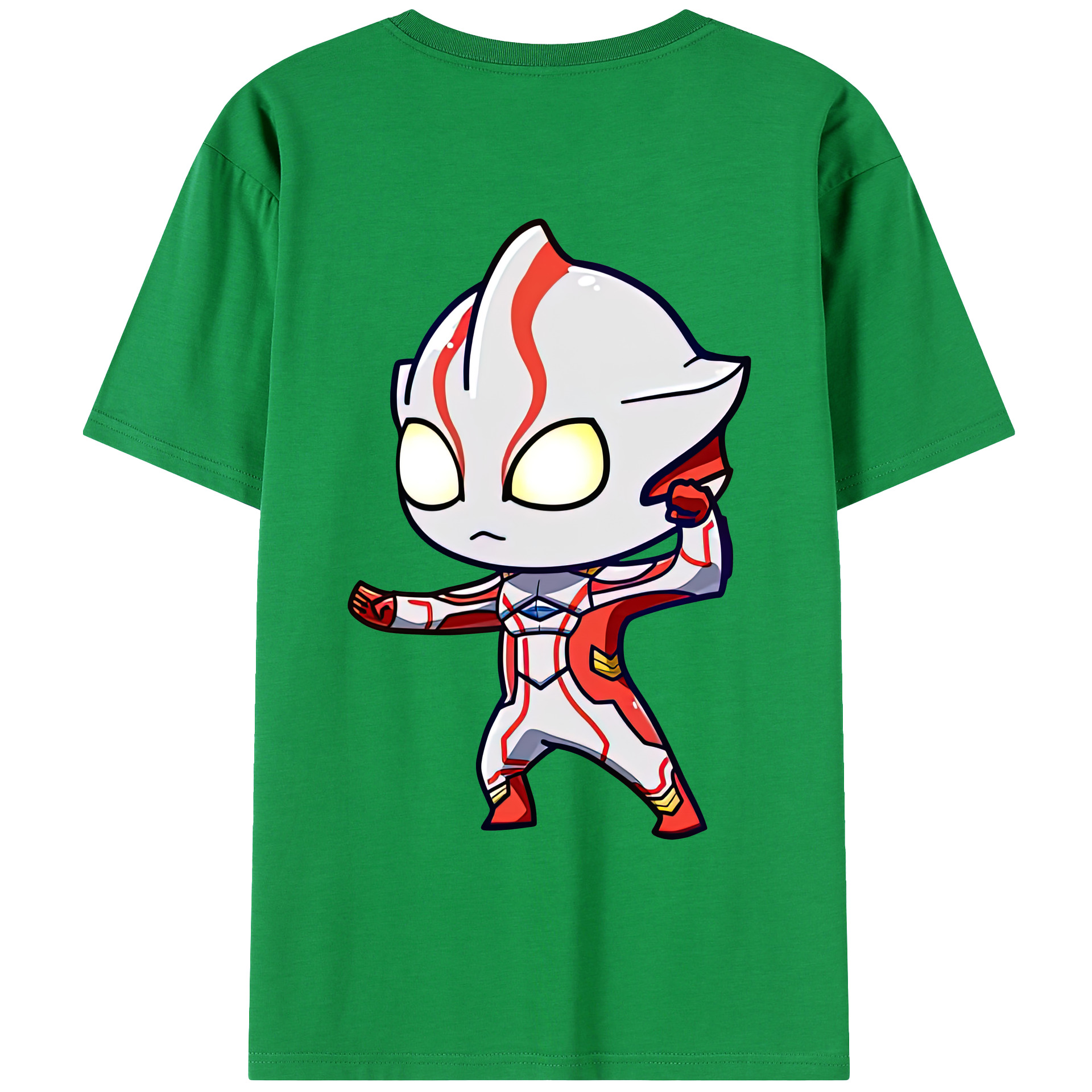 （画像用） ウルトラマン Ultraman 綿100％ メンズ半袖Tシャツ（バックプリント） 通気性