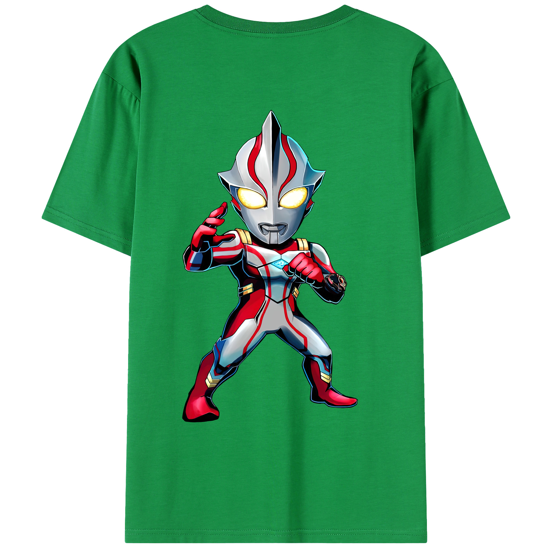 （画像用） ウルトラマン Ultraman 綿100％ メンズ半袖Tシャツ（バックプリント） 通気性