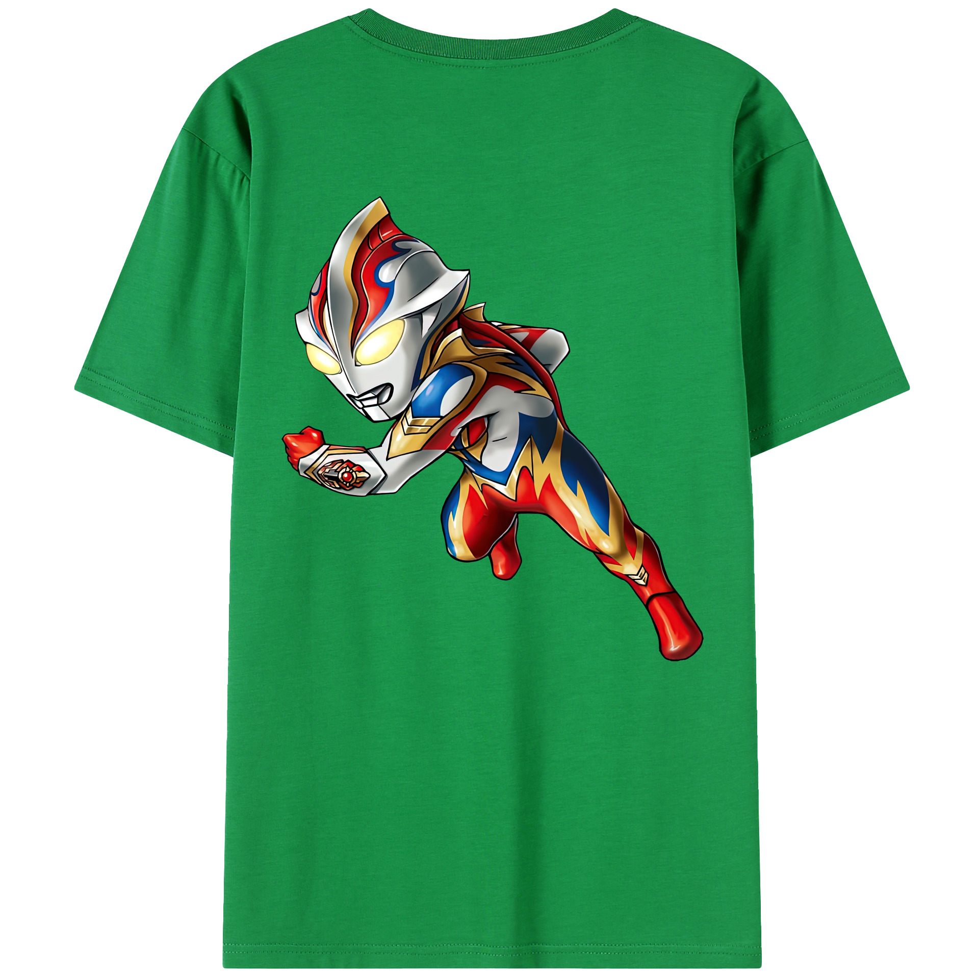 （画像用） ウルトラマン Ultraman 綿100％ メンズ半袖Tシャツ（バックプリント） 通気性