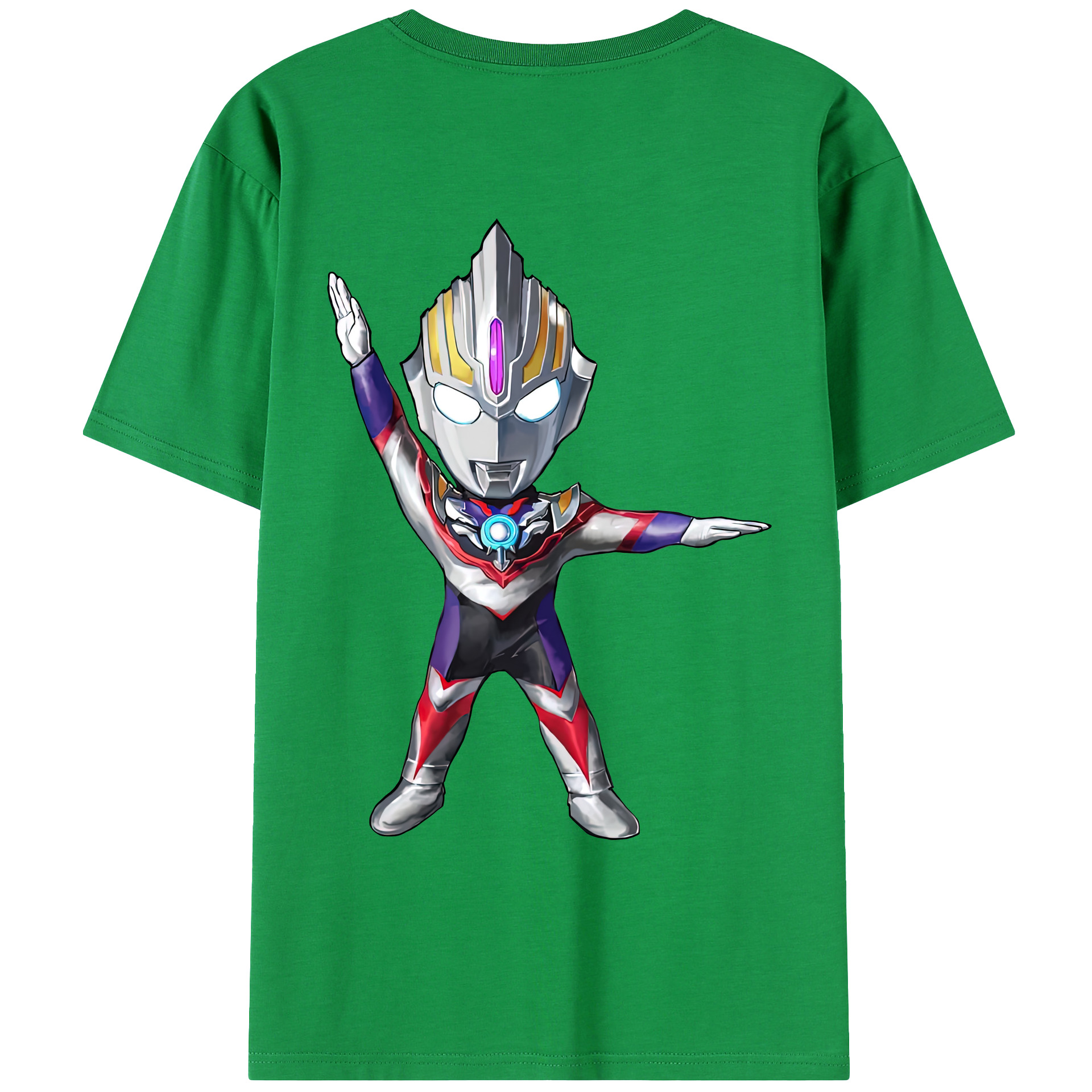 （画像用） ウルトラマン Ultraman 綿100％ メンズ半袖Tシャツ（バックプリント） 通気性