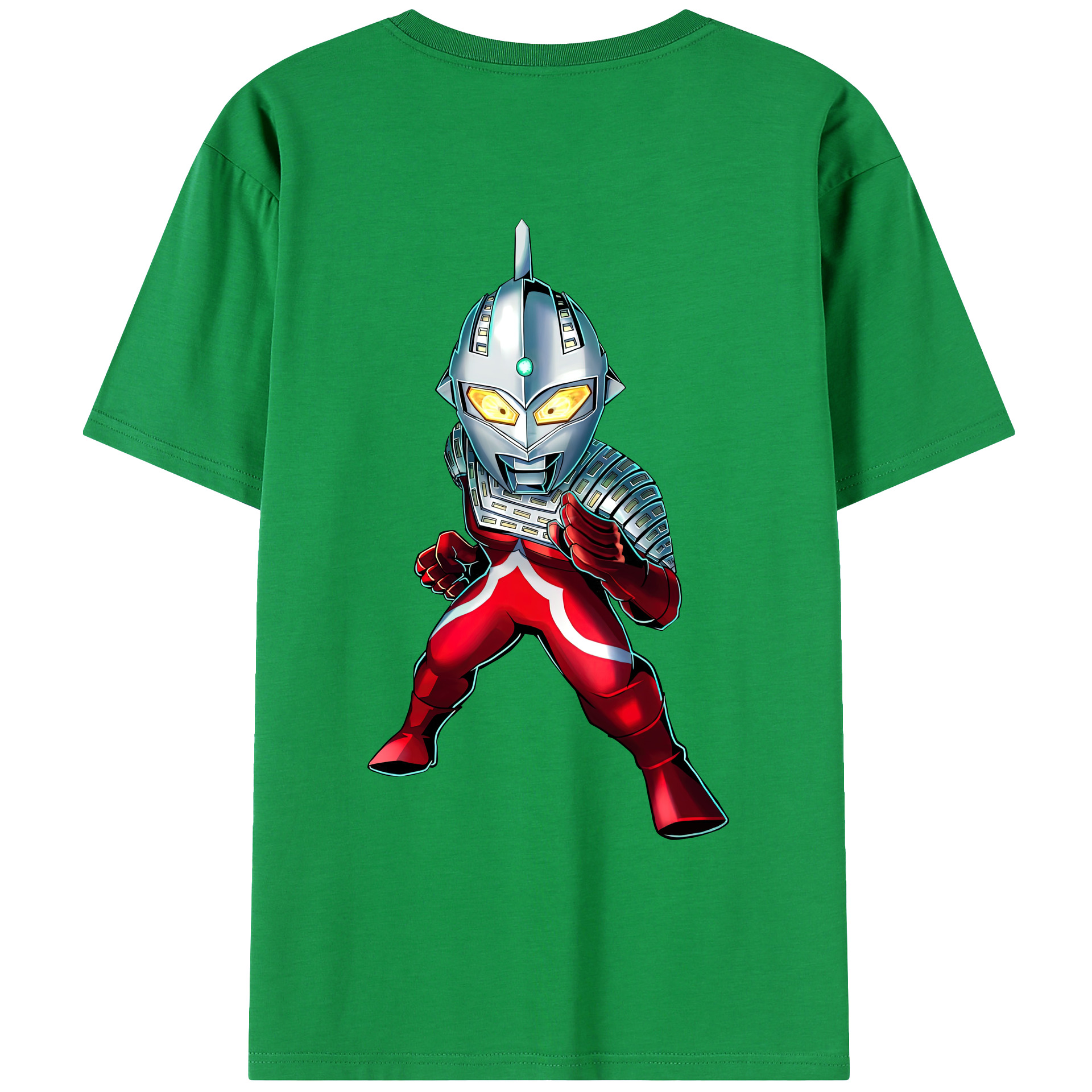 （画像用） ウルトラマン Ultraman 綿100％ メンズ半袖Tシャツ（バックプリント） 通気性