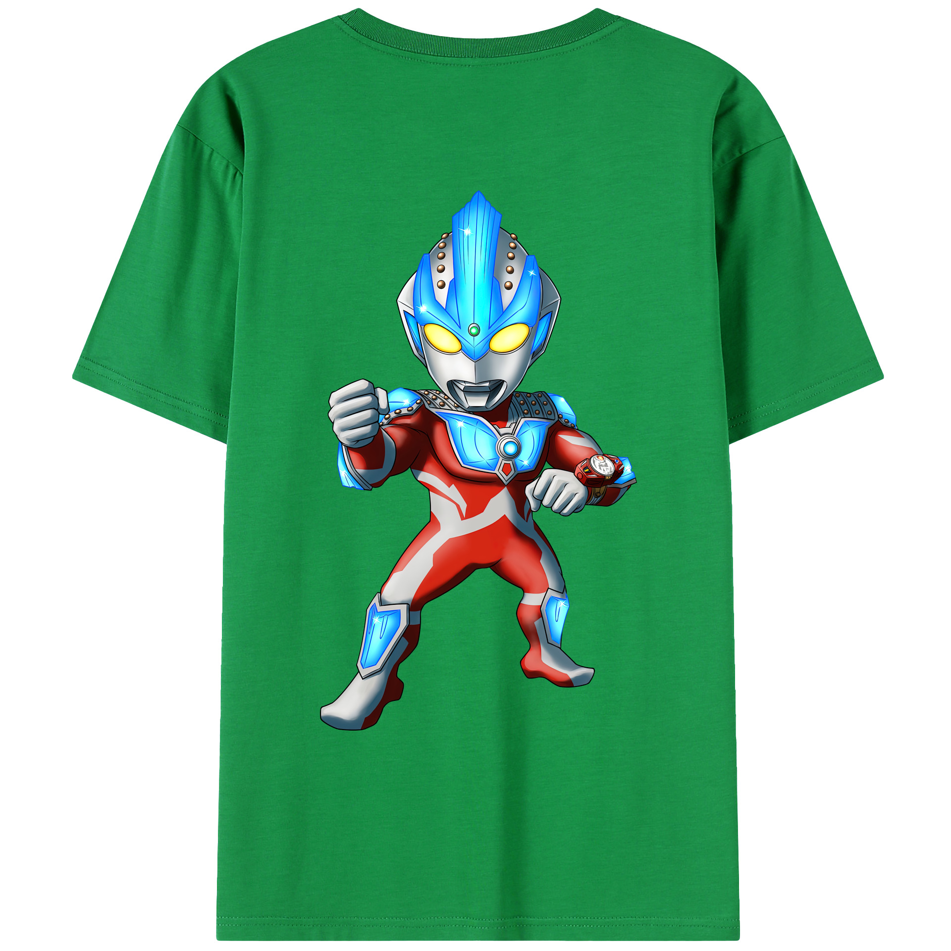 （画像用） ウルトラマン Ultraman 綿100％ メンズ半袖Tシャツ（バックプリント） 通気性