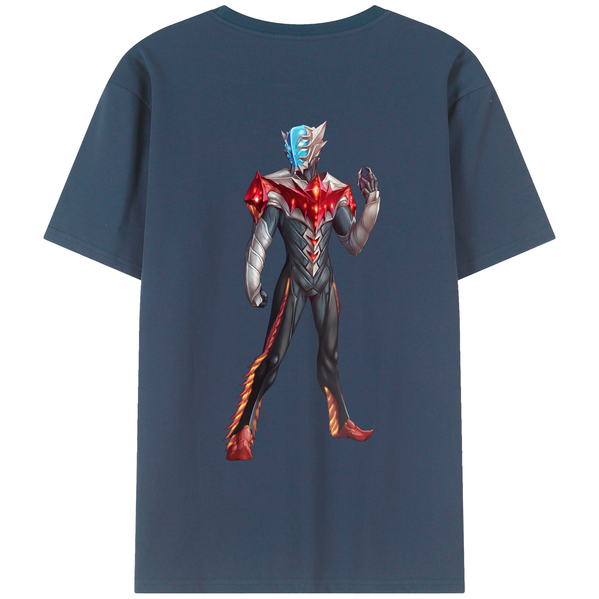 （画像用） ウルトラマン Ultraman 綿100％ メンズ半袖Tシャツ（バックプリント） 通気性