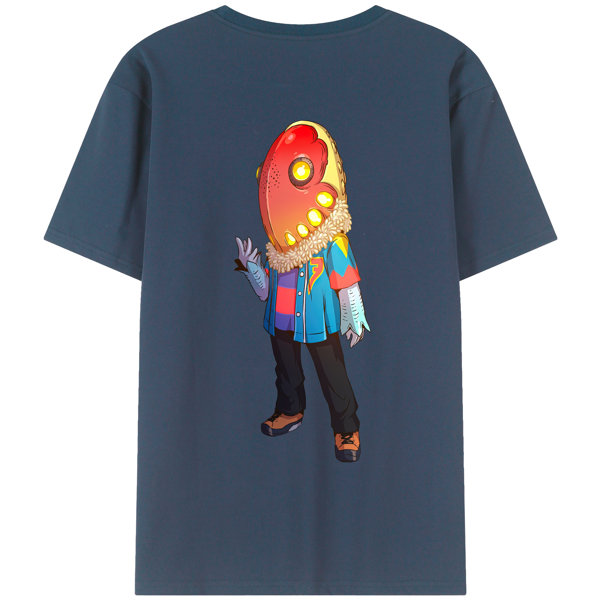 （画像用） ウルトラマン Ultraman 綿100％ メンズ半袖Tシャツ（バックプリント） 通気性