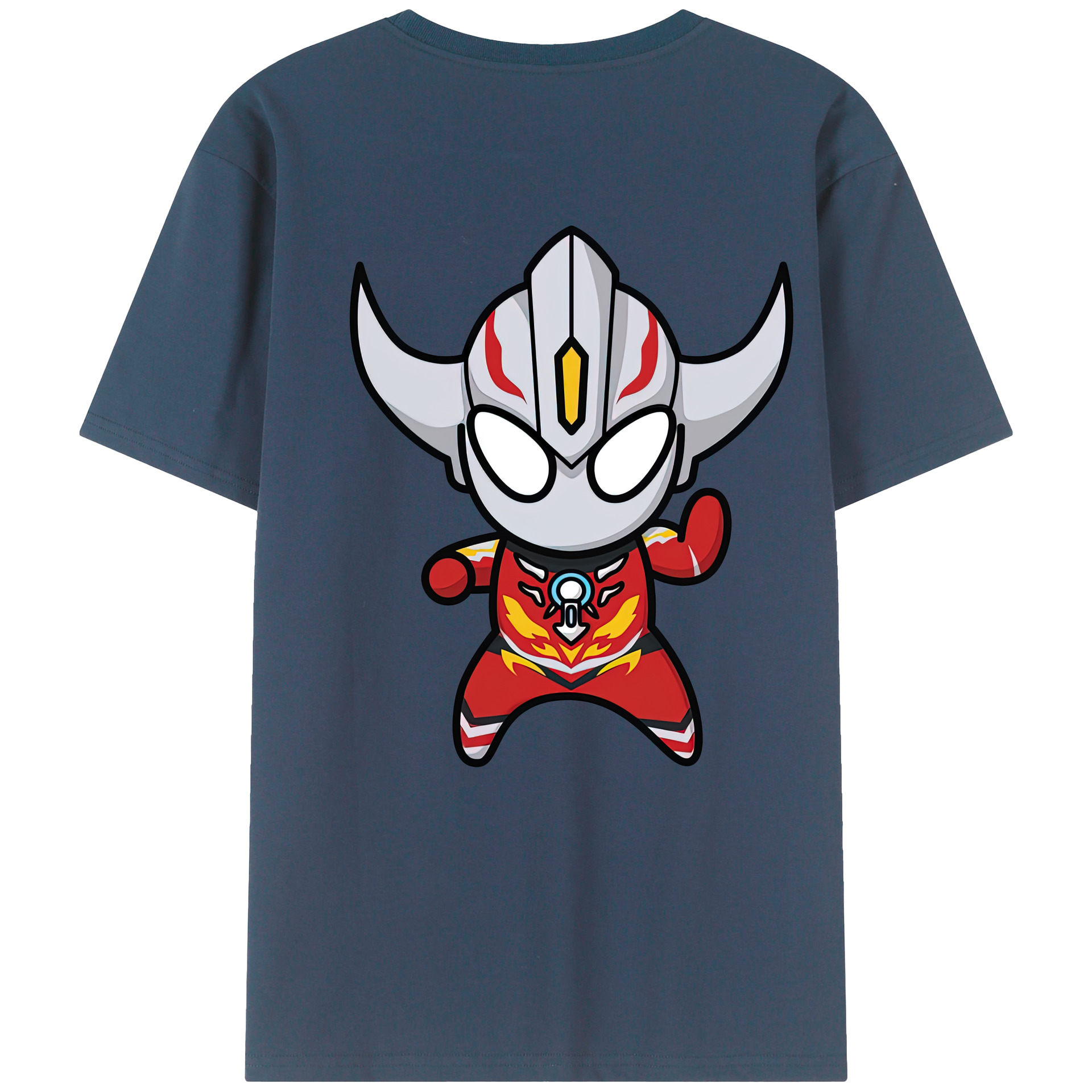 （画像用） ウルトラマン Ultraman 綿100％ メンズ半袖Tシャツ（バックプリント） 通気性