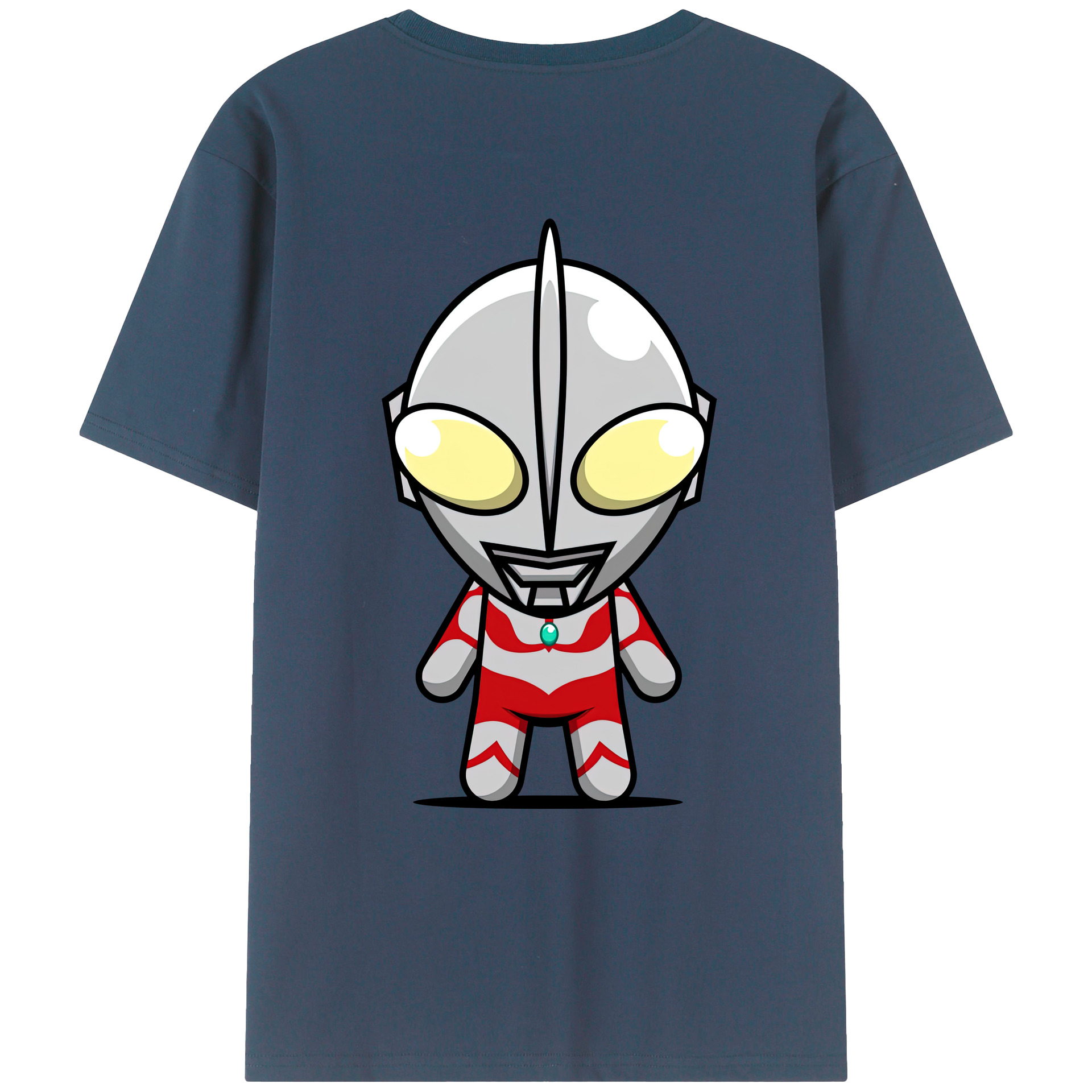 （画像用） ウルトラマン Ultraman 綿100％ メンズ半袖Tシャツ（バックプリント） 通気性