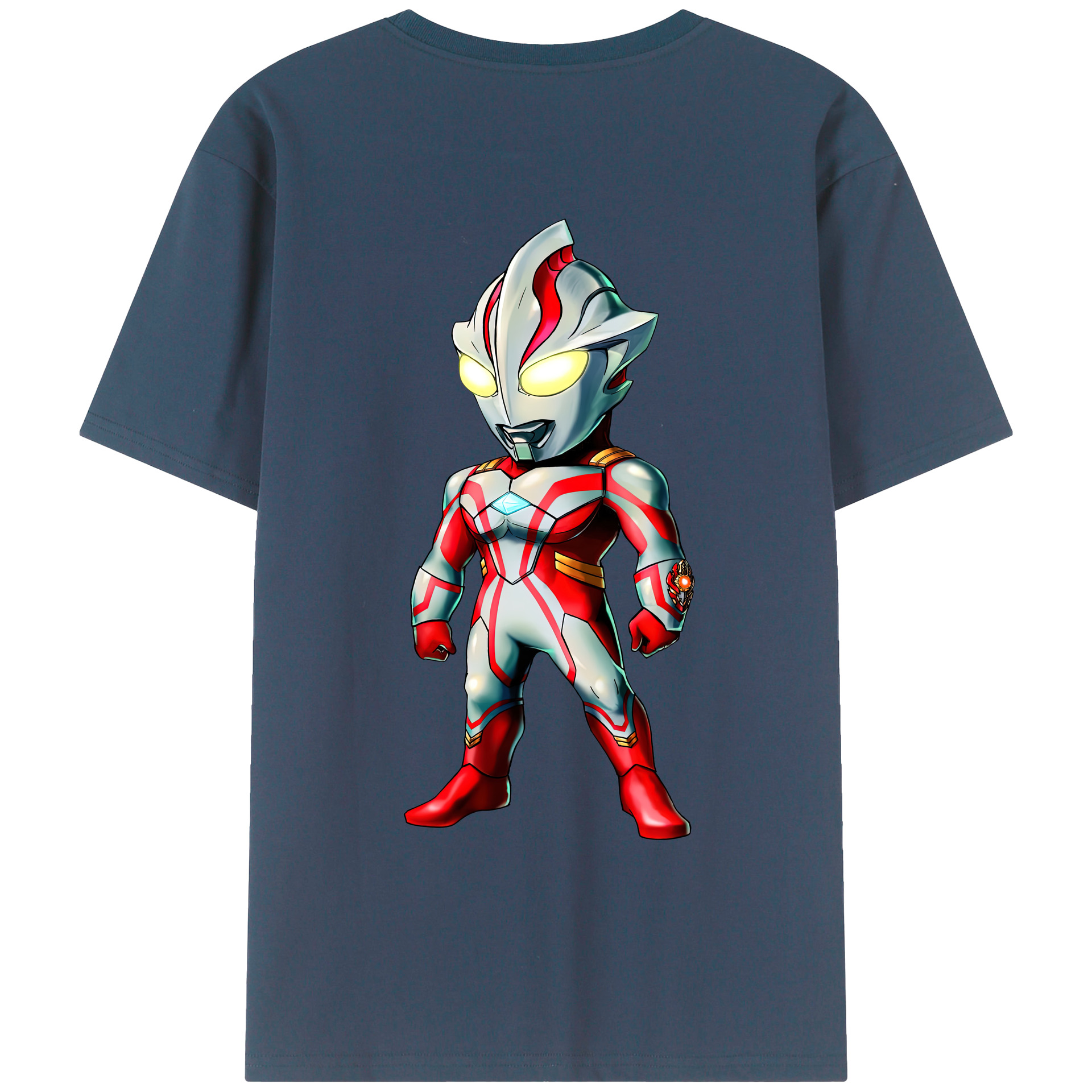 （画像用） ウルトラマン Ultraman 綿100％ メンズ半袖Tシャツ（バックプリント） 通気性