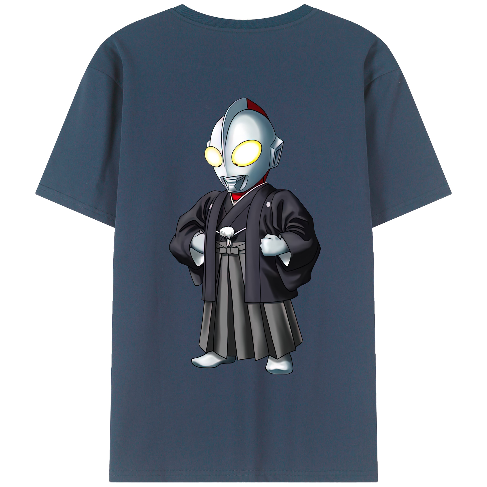 （画像用） ウルトラマン Ultraman 綿100％ メンズ半袖Tシャツ（バックプリント） 通気性
