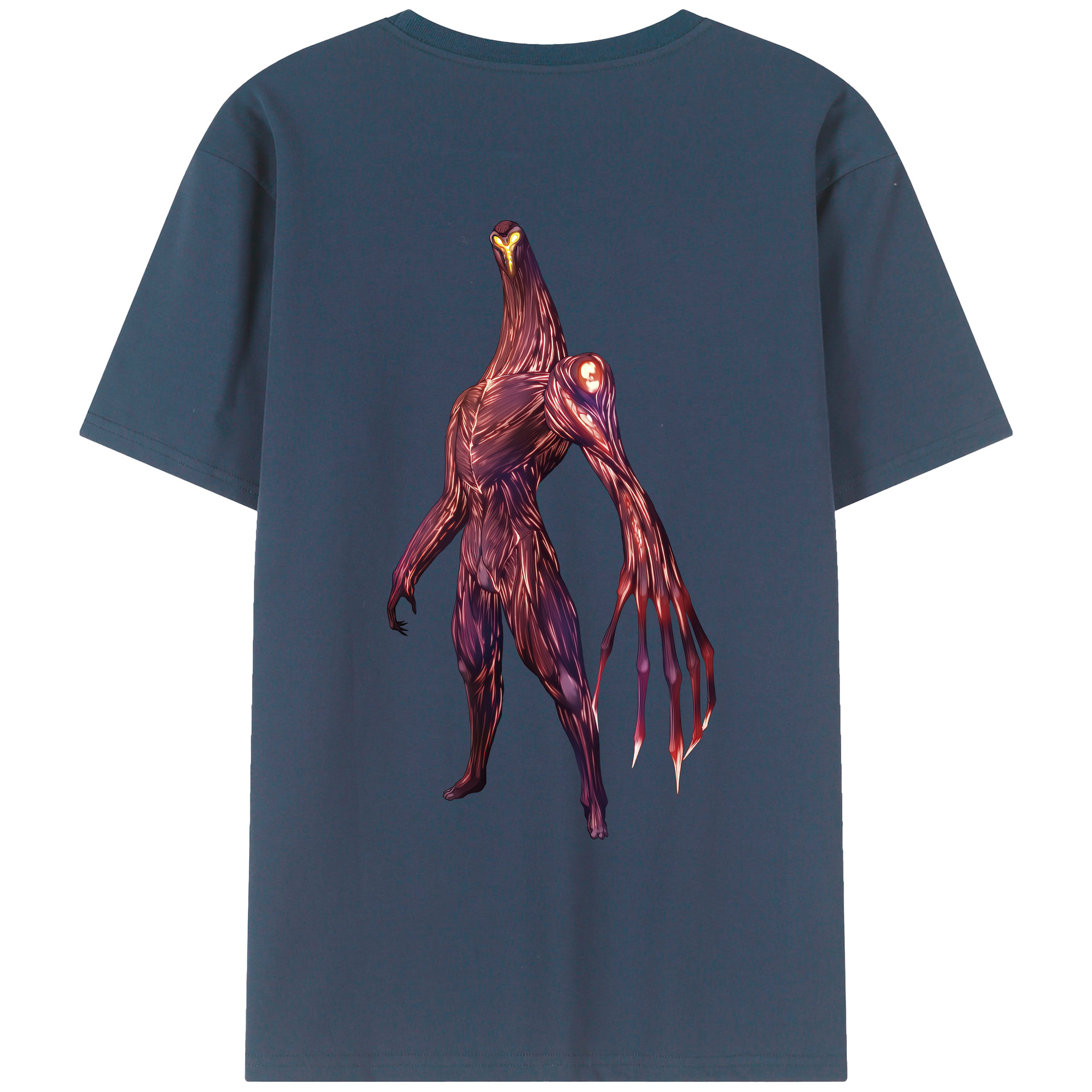 （画像用） ウルトラマン Ultraman 綿100％ メンズ半袖Tシャツ（バックプリント） 通気性