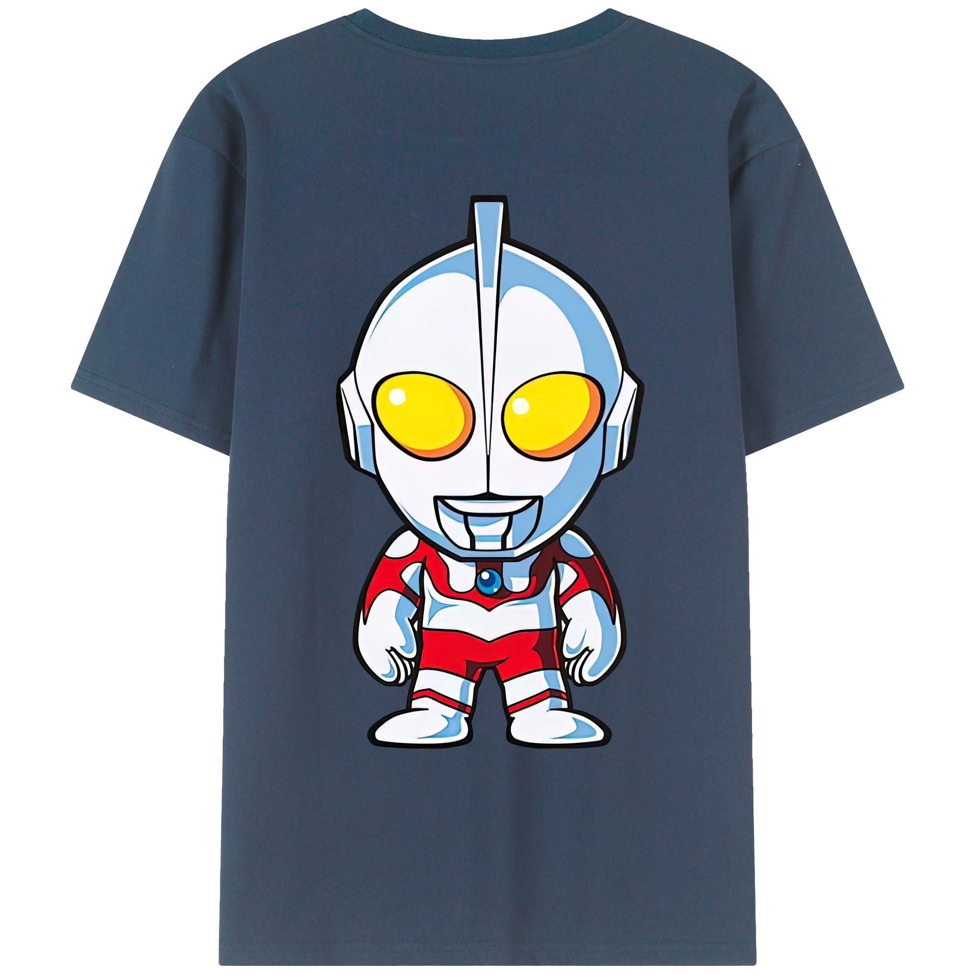 （画像用） ウルトラマン Ultraman 綿100％ メンズ半袖Tシャツ（バックプリント） 通気性