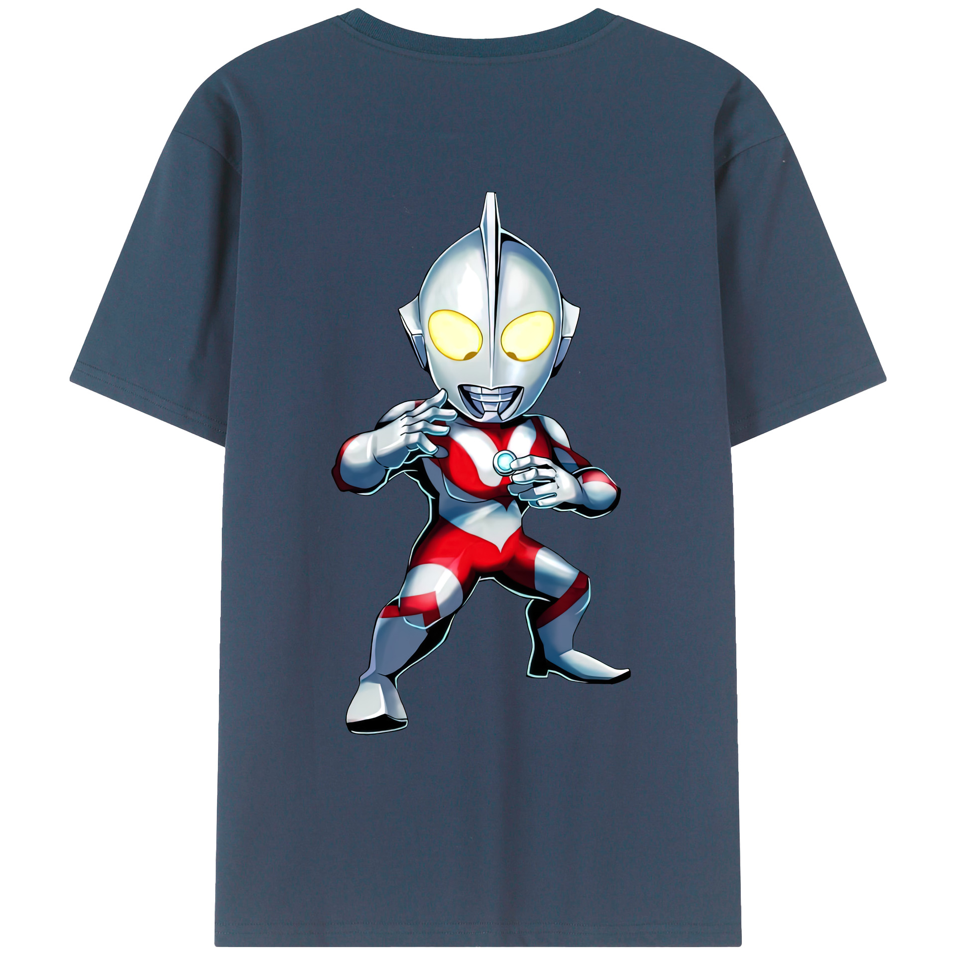 （画像用） ウルトラマン Ultraman 綿100％ メンズ半袖Tシャツ（バックプリント） 通気性