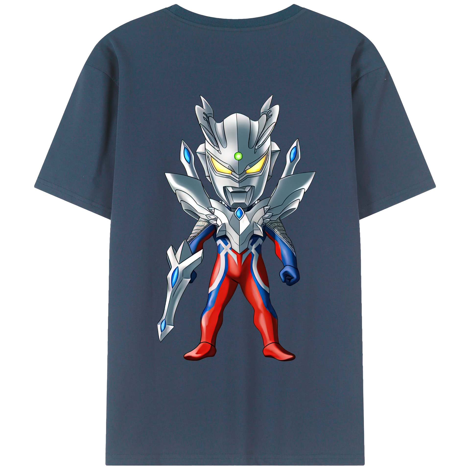 （画像用） ウルトラマン Ultraman 綿100％ メンズ半袖Tシャツ（バックプリント） 通気性