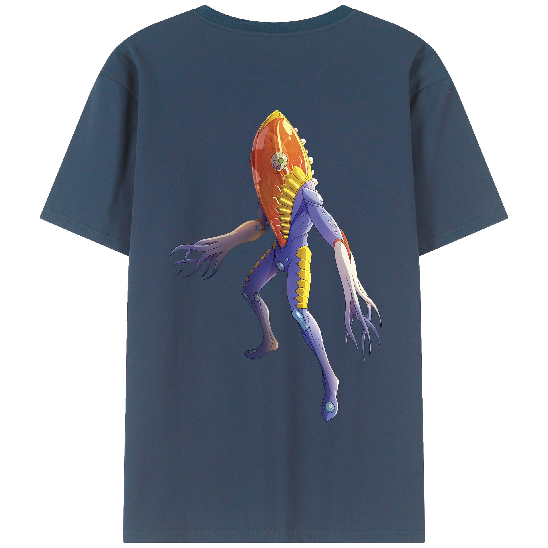 （画像用） ウルトラマン Ultraman 綿100％ メンズ半袖Tシャツ（バックプリント） 通気性