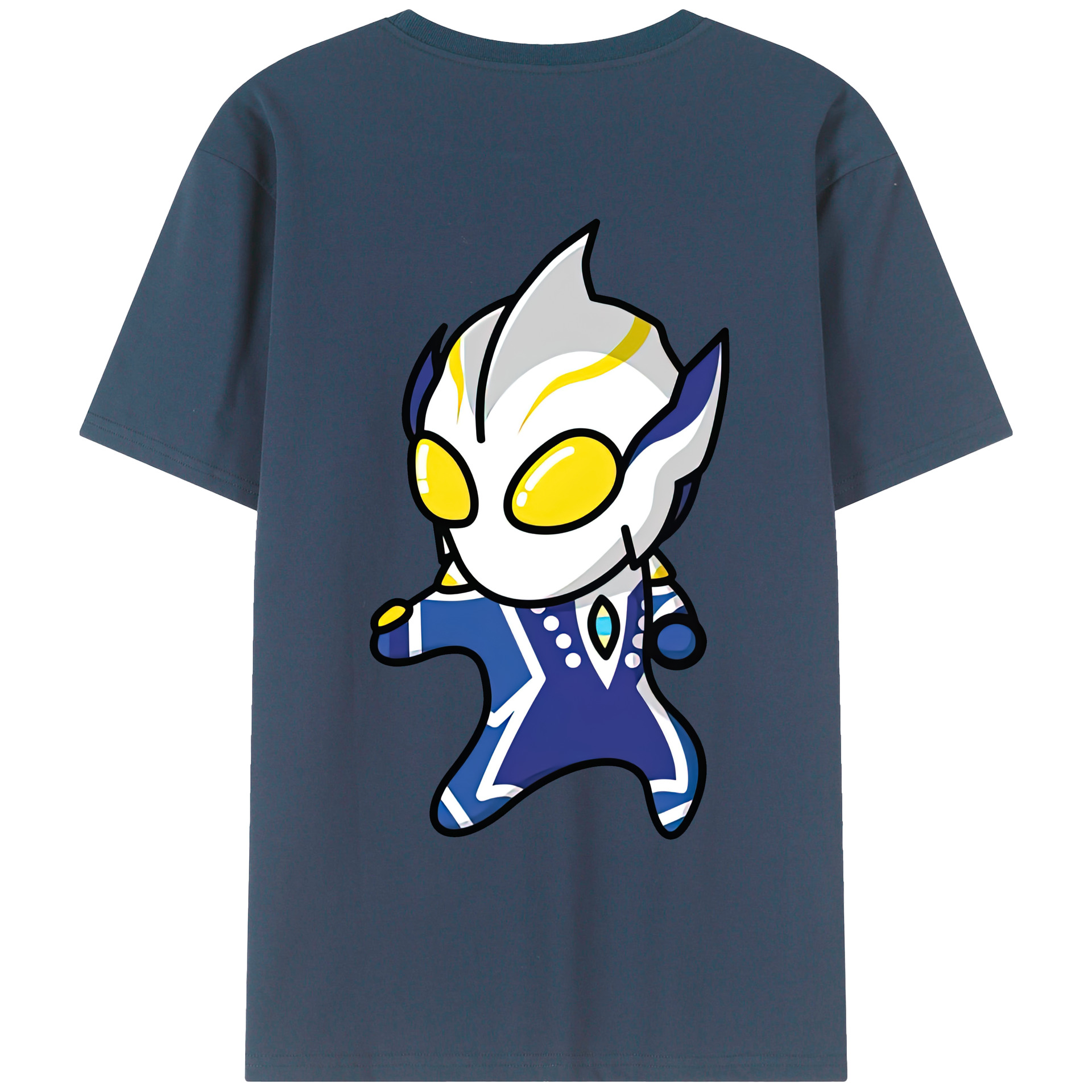 （画像用） ウルトラマン Ultraman 綿100％ メンズ半袖Tシャツ（バックプリント） 通気性