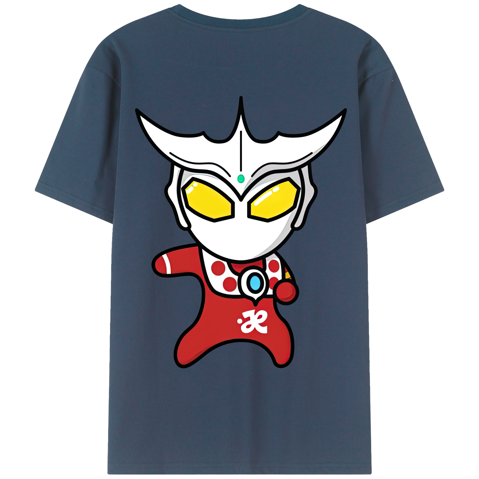 （画像用） ウルトラマン Ultraman 綿100％ メンズ半袖Tシャツ（バックプリント） 通気性