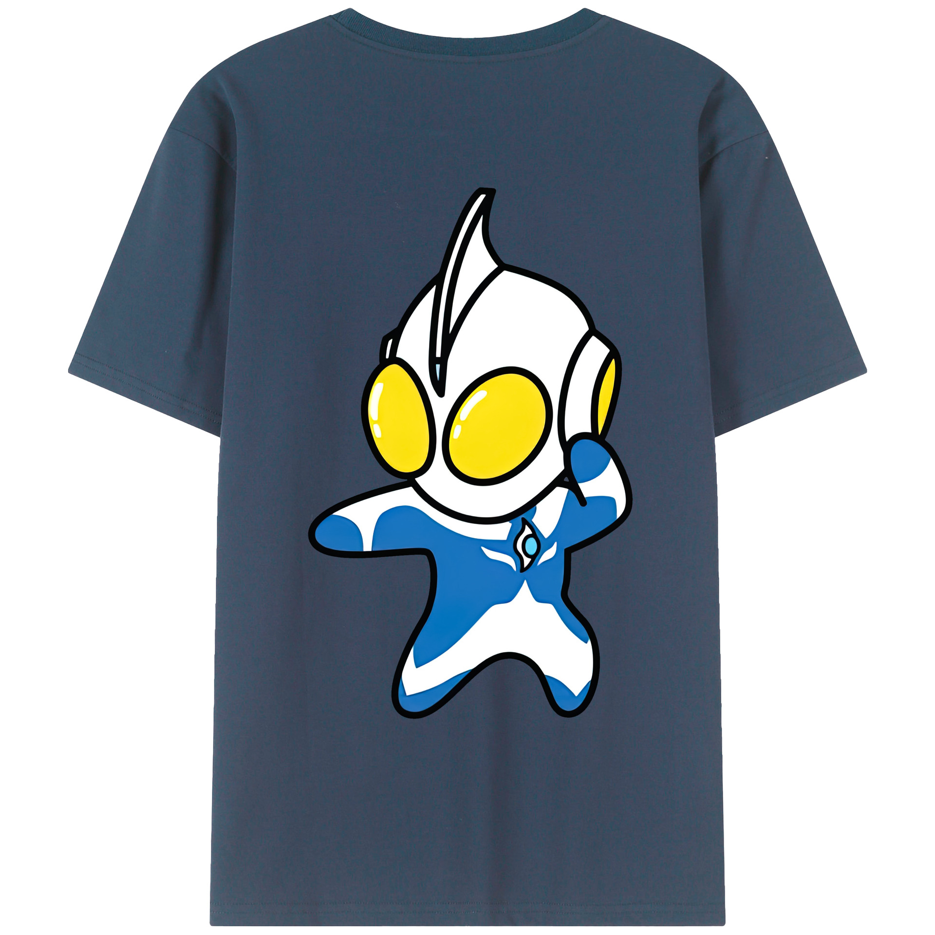 （画像用） ウルトラマン Ultraman 綿100％ メンズ半袖Tシャツ（バックプリント） 通気性